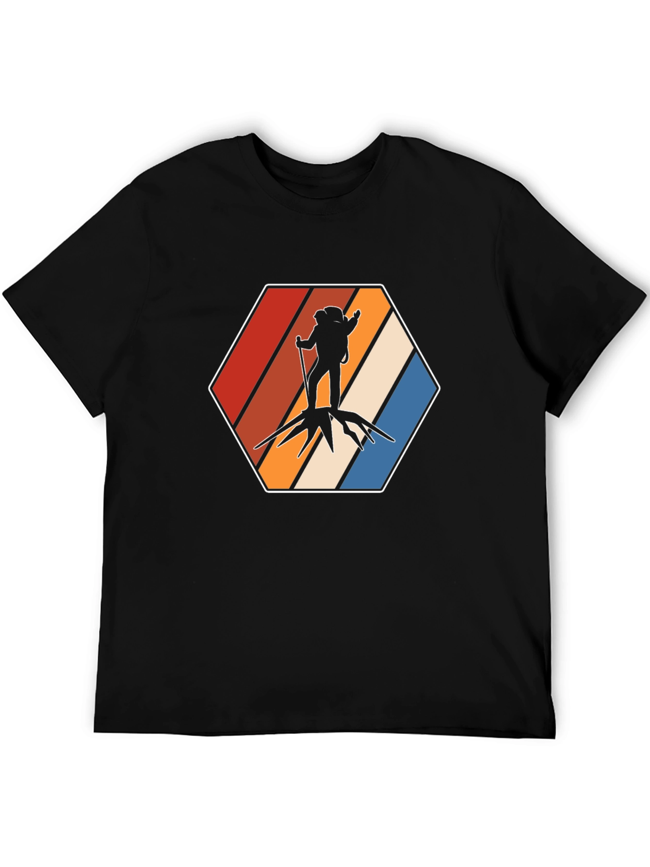 Retro Hiker Graphic Tee - Adventure Ready