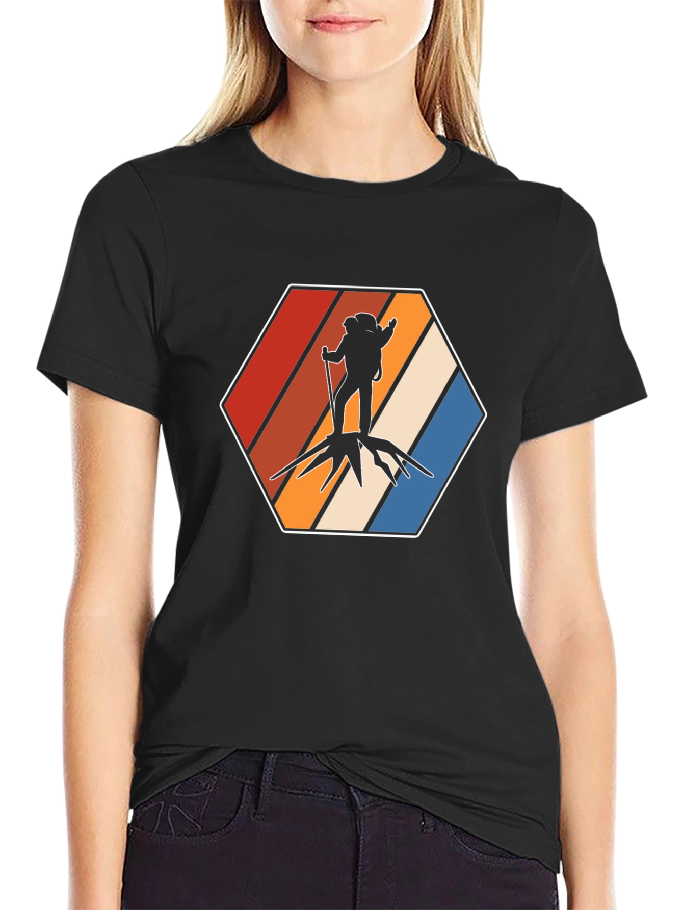 Retro Hiker Graphic Tee - Adventure Ready