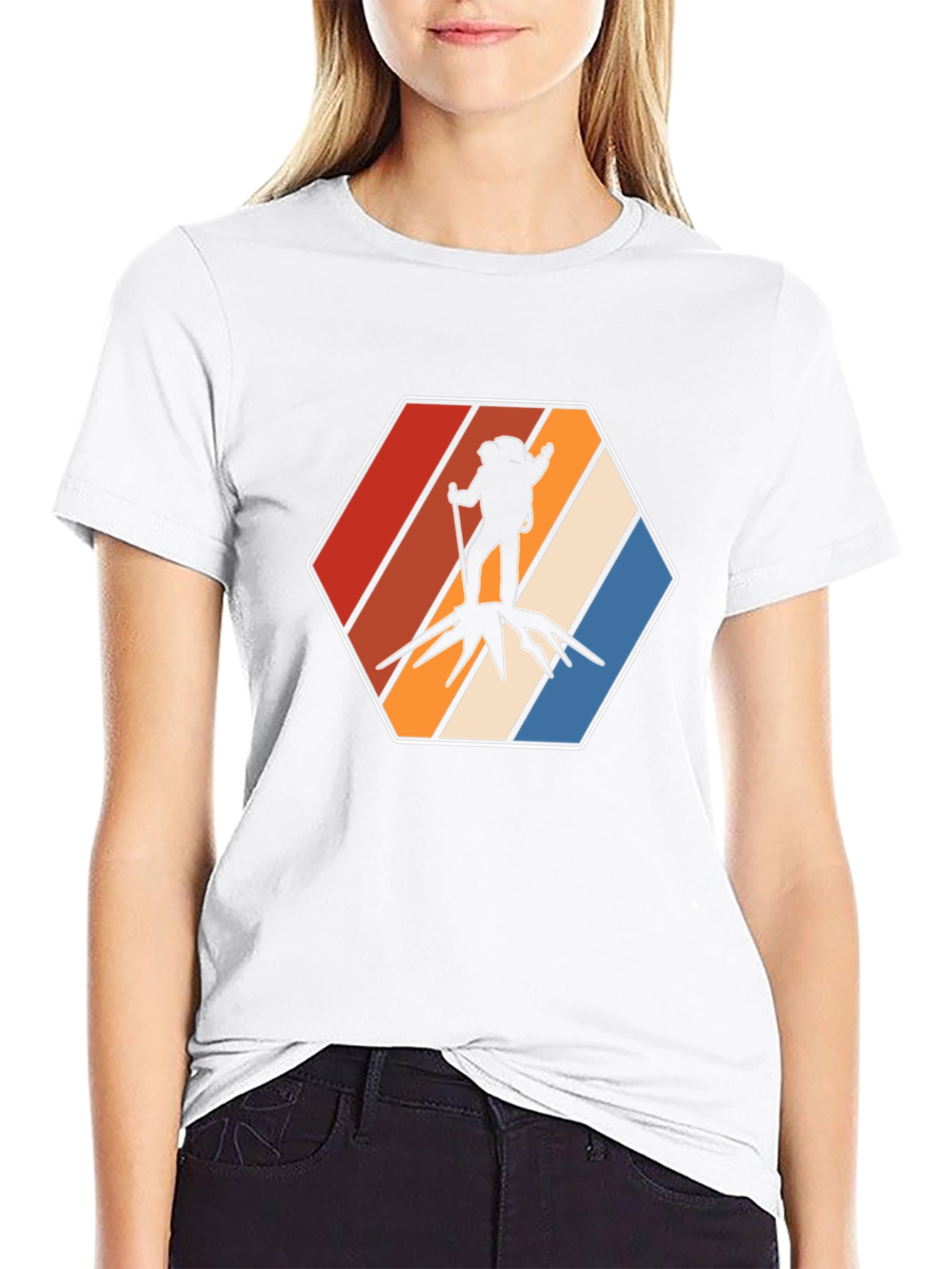 Retro Hiker Graphic Tee - Adventure Ready