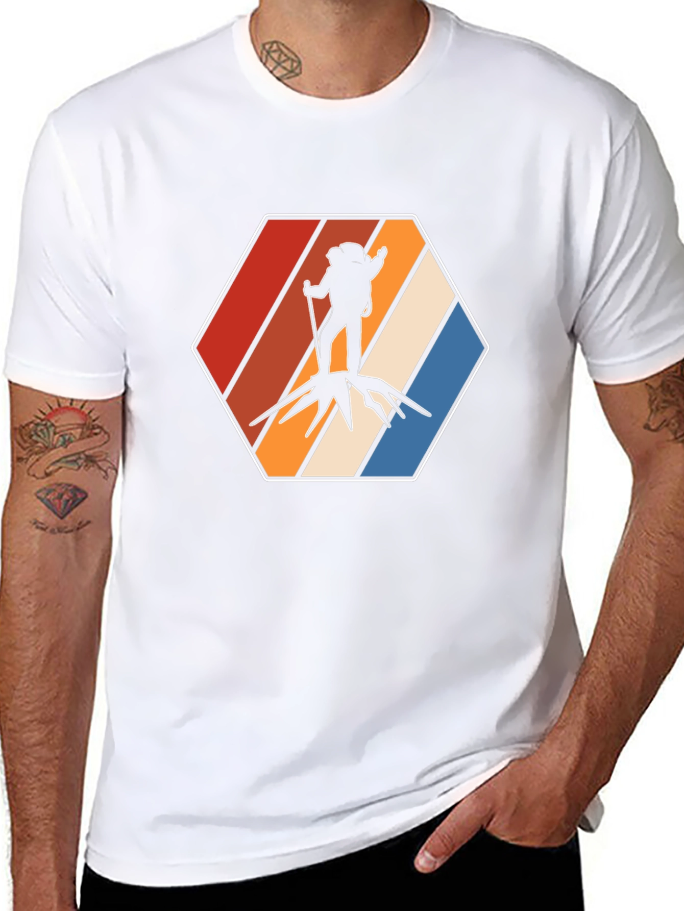 Retro Hiker Graphic Tee - Adventure Ready