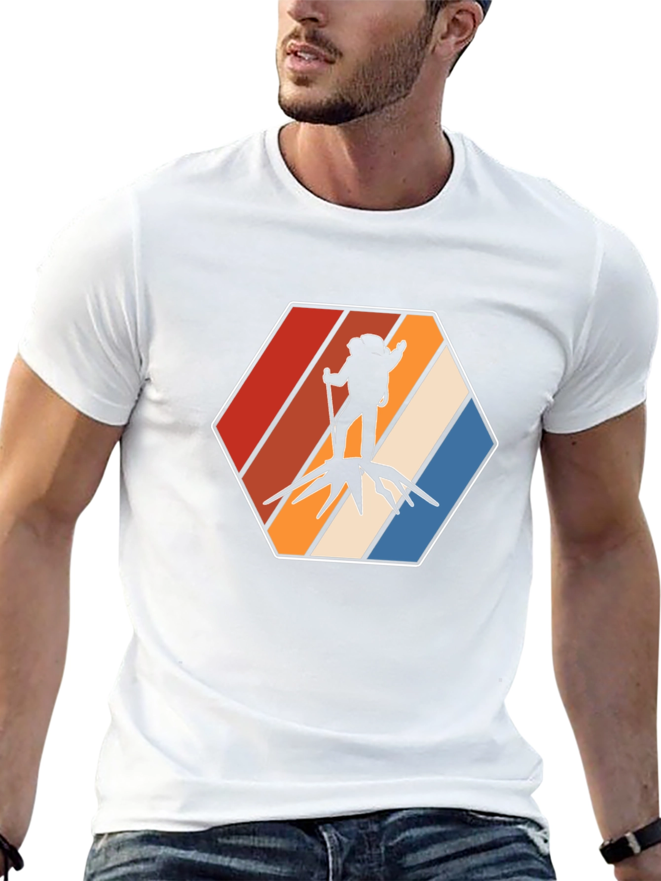 Retro Hiker Graphic Tee - Adventure Ready
