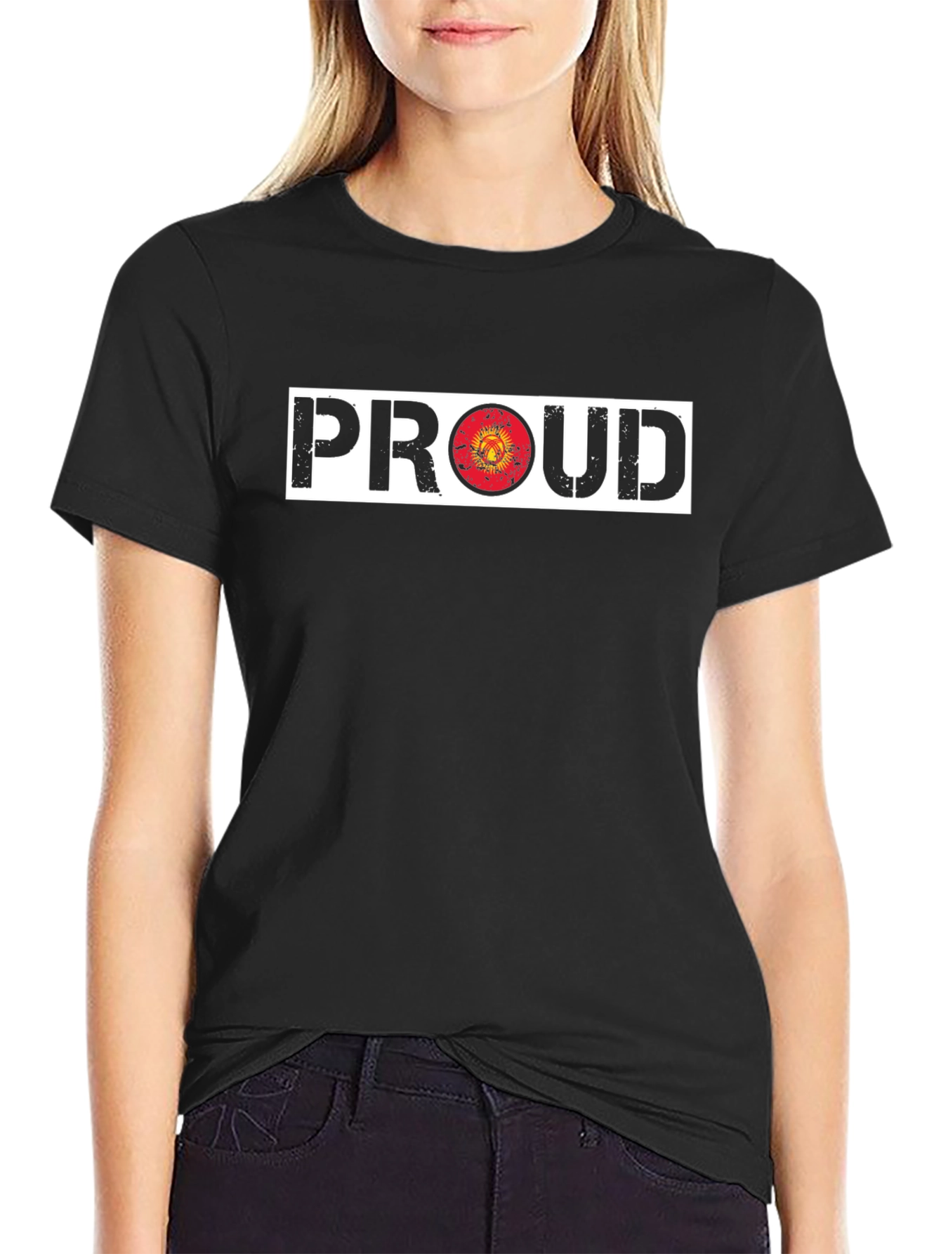Kyrgyzstan Pride T-Shirt - Black Cotton Tee