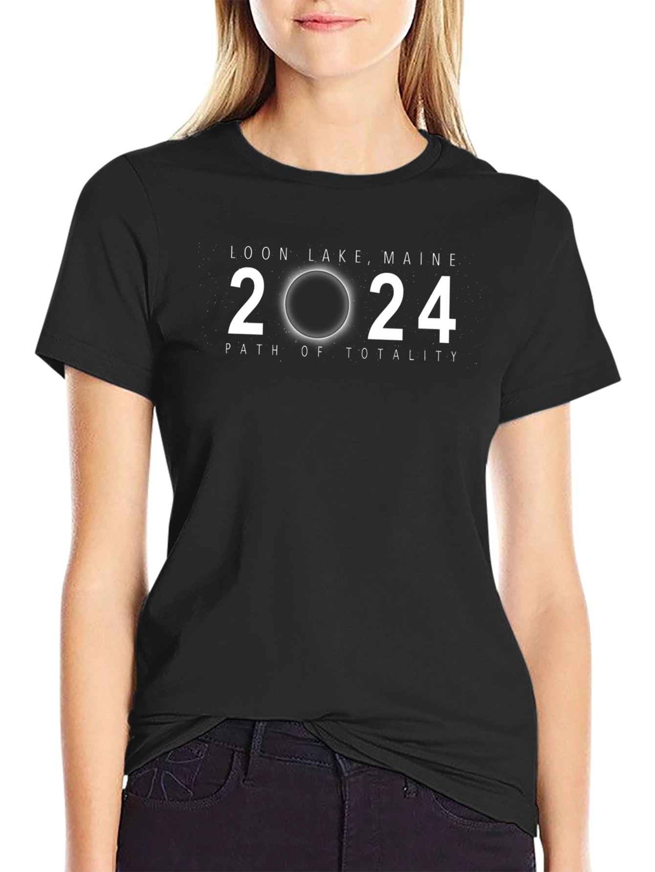 Loon Lake Maine 2024 Eclipse T-Shirt