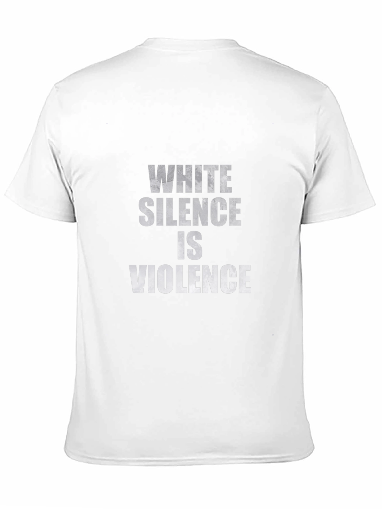 White Silence Is Violence Black T-Shirt