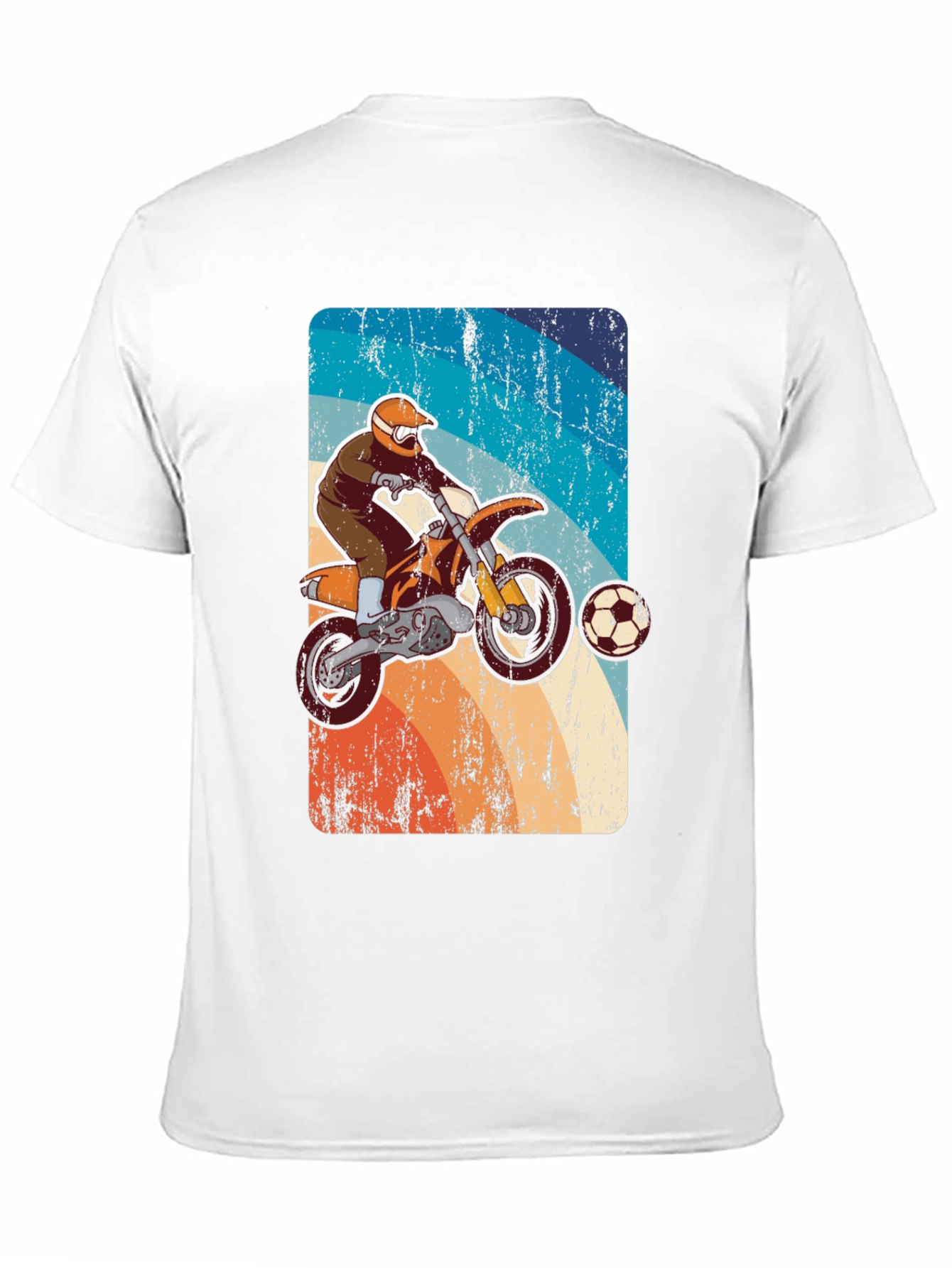 Motocross Soccer T-Shirt - Retro Style Tee