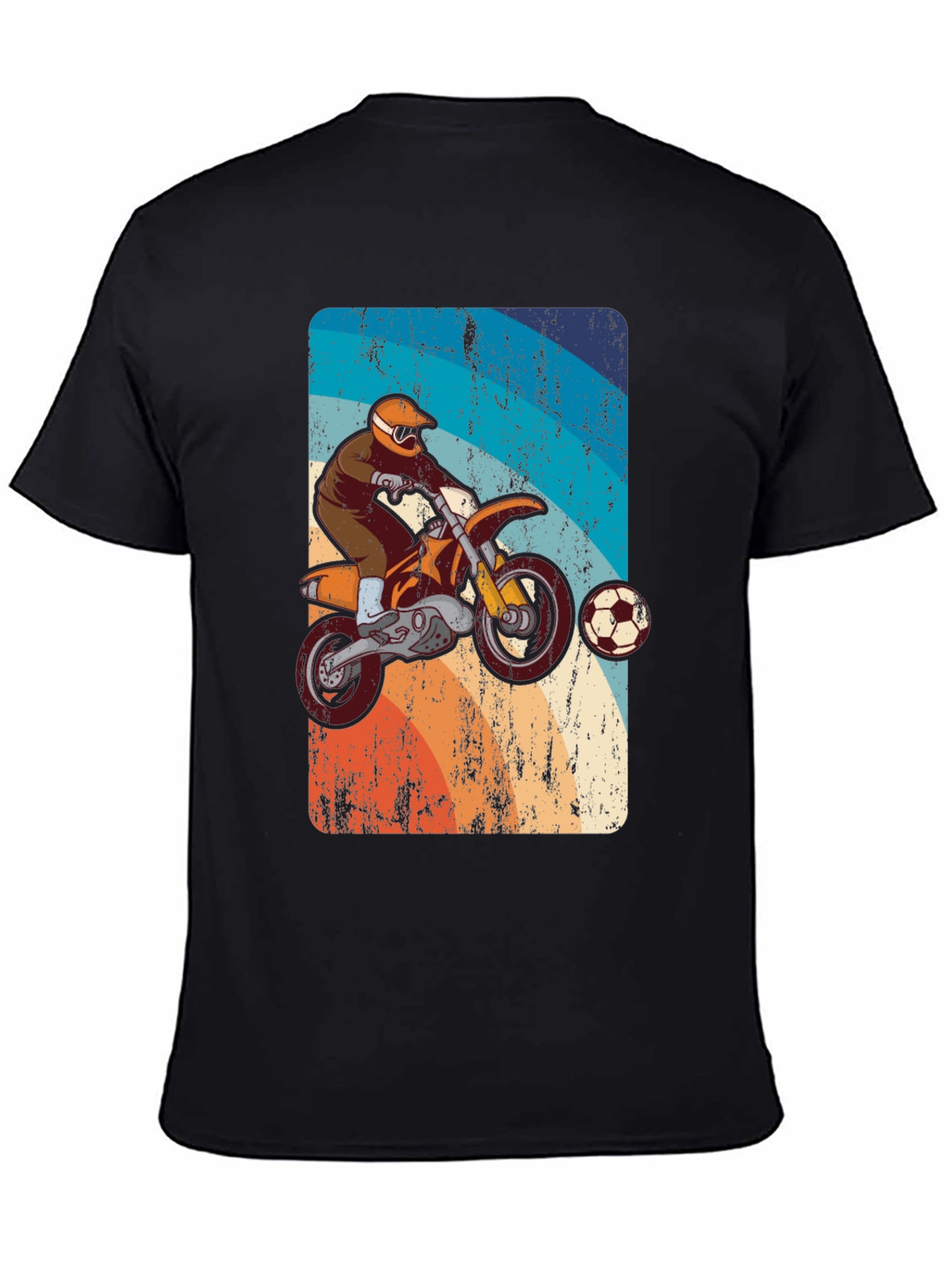 Motocross Soccer T-Shirt - Retro Style Tee