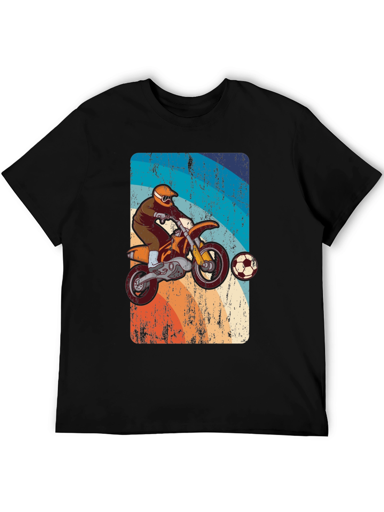 Motocross Soccer T-Shirt - Retro Style Tee