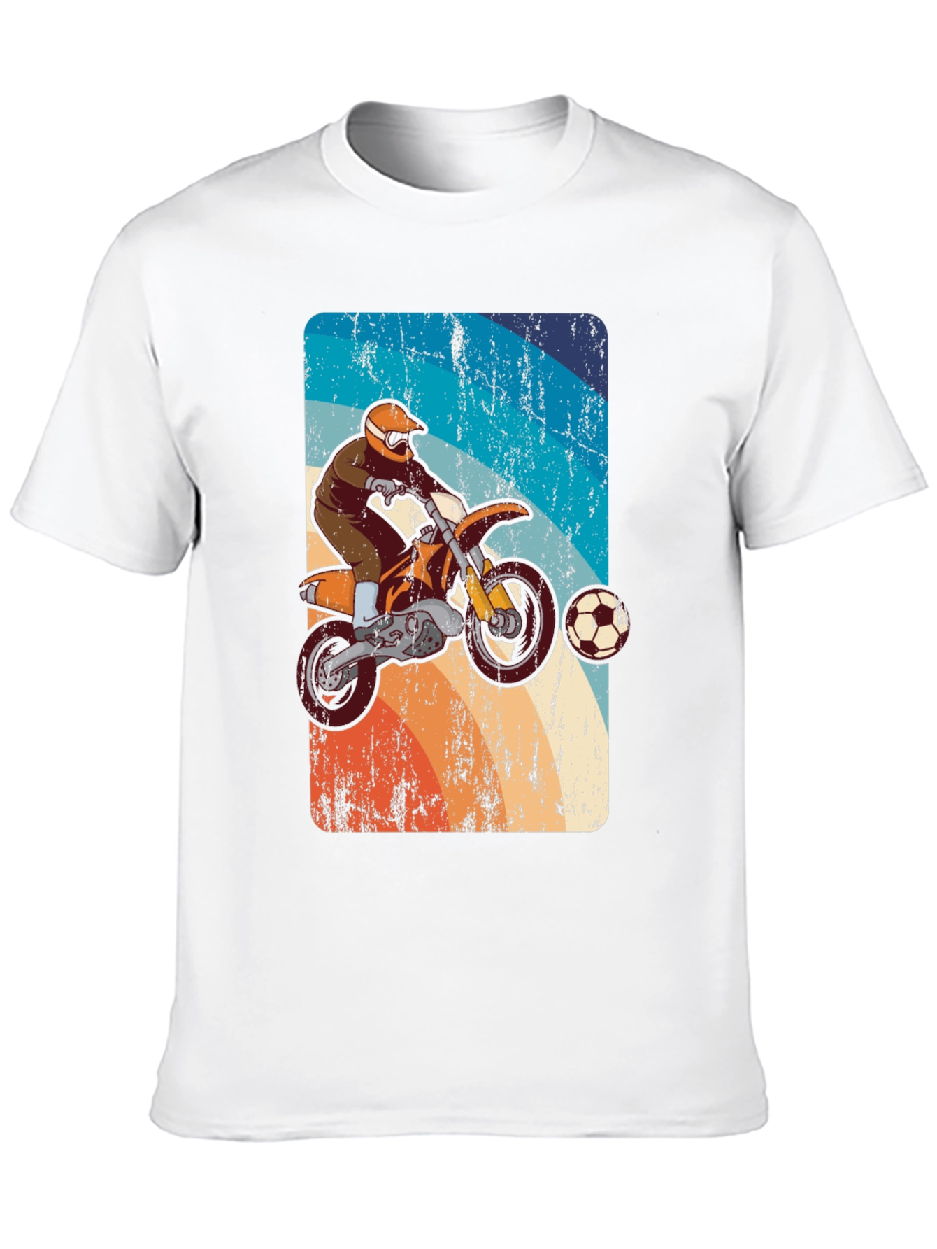 Motocross Soccer T-Shirt - Retro Style Tee