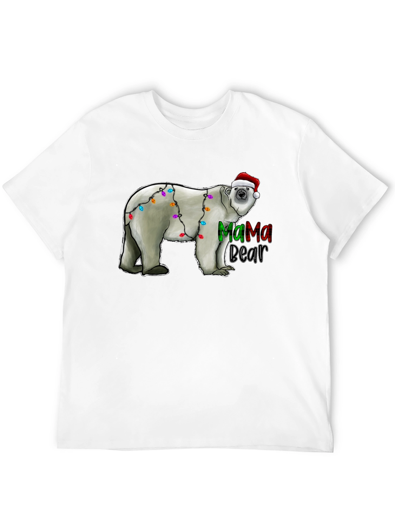 Mama Bear Christmas Lights T-Shirt