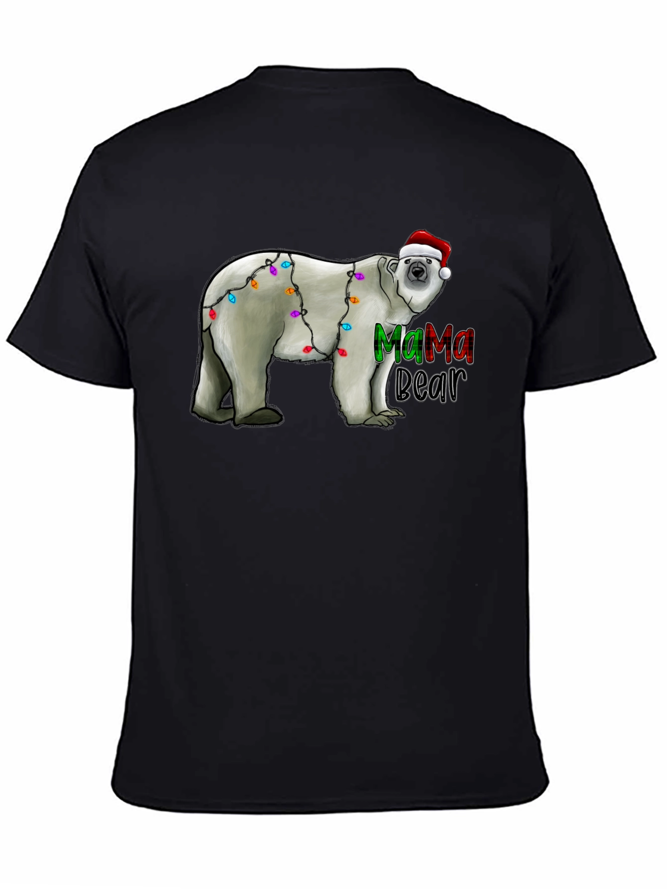 Mama Bear Christmas Lights T-Shirt