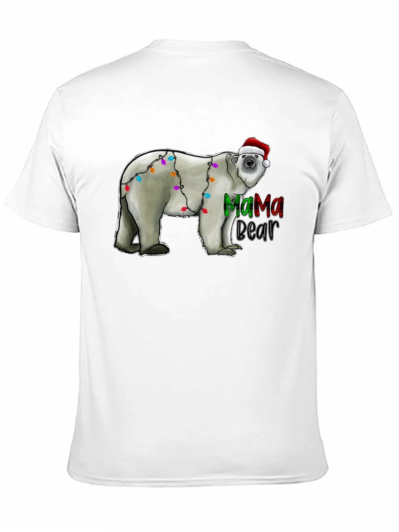 Mama Bear Christmas Lights T-Shirt