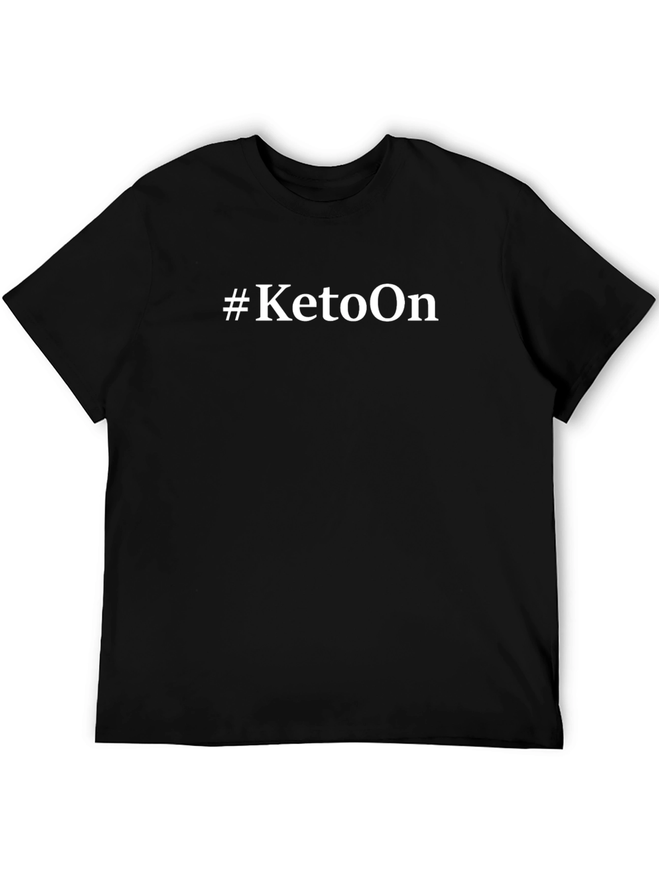 #KetoOn Black Crew Neck T-Shirt