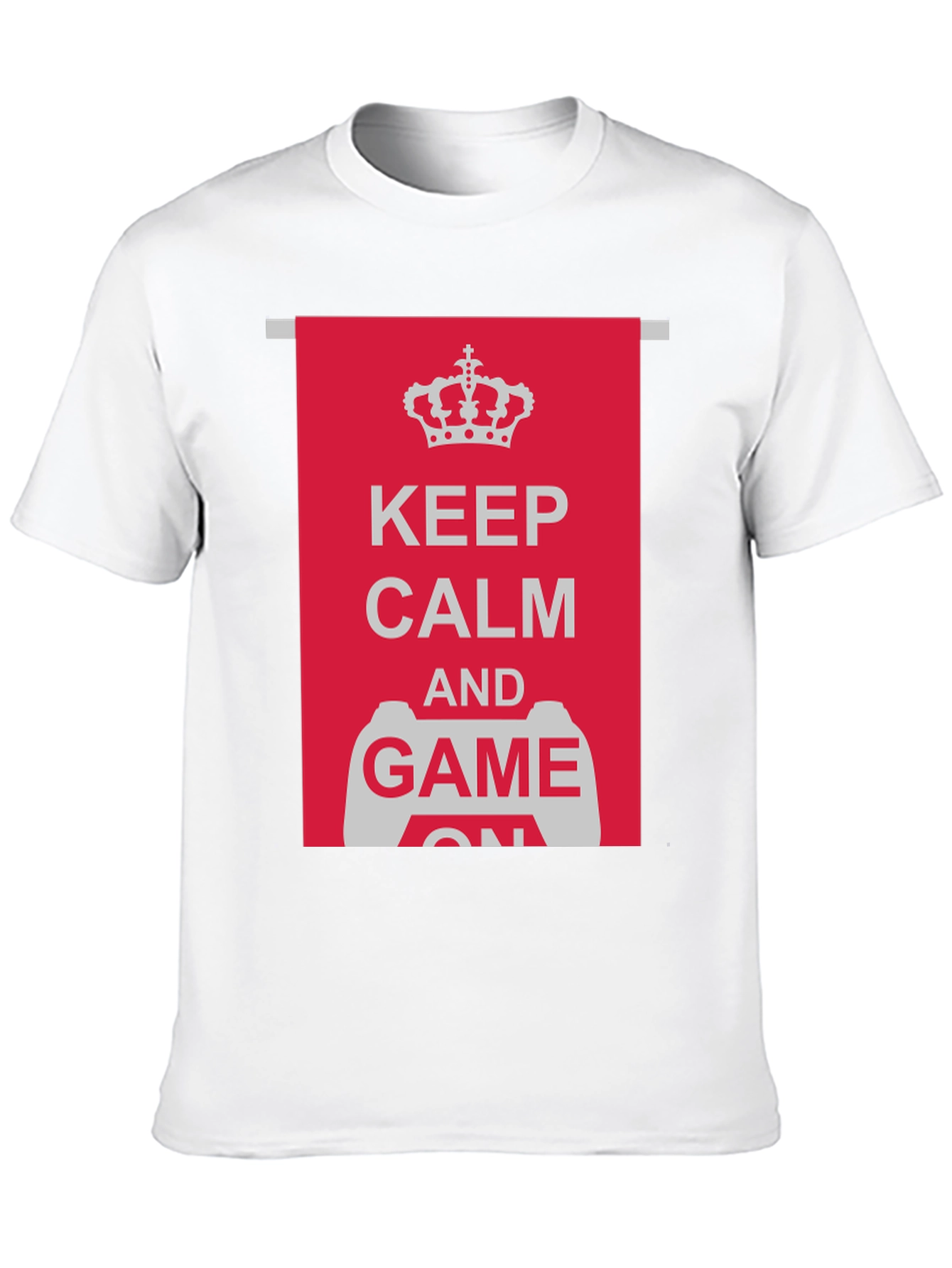 Keep Calm and Game On Black T-Shirt