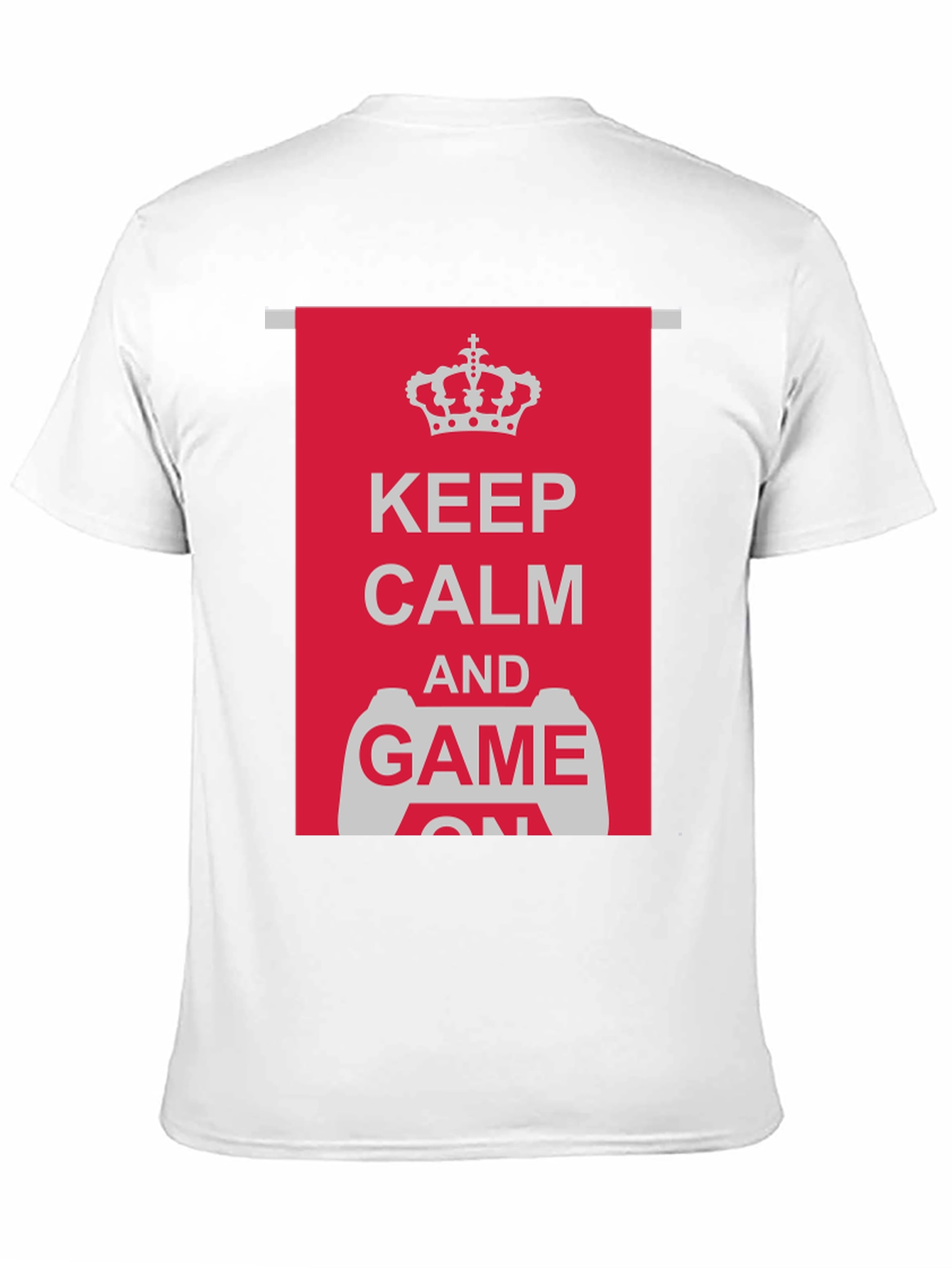 Keep Calm and Game On Black T-Shirt