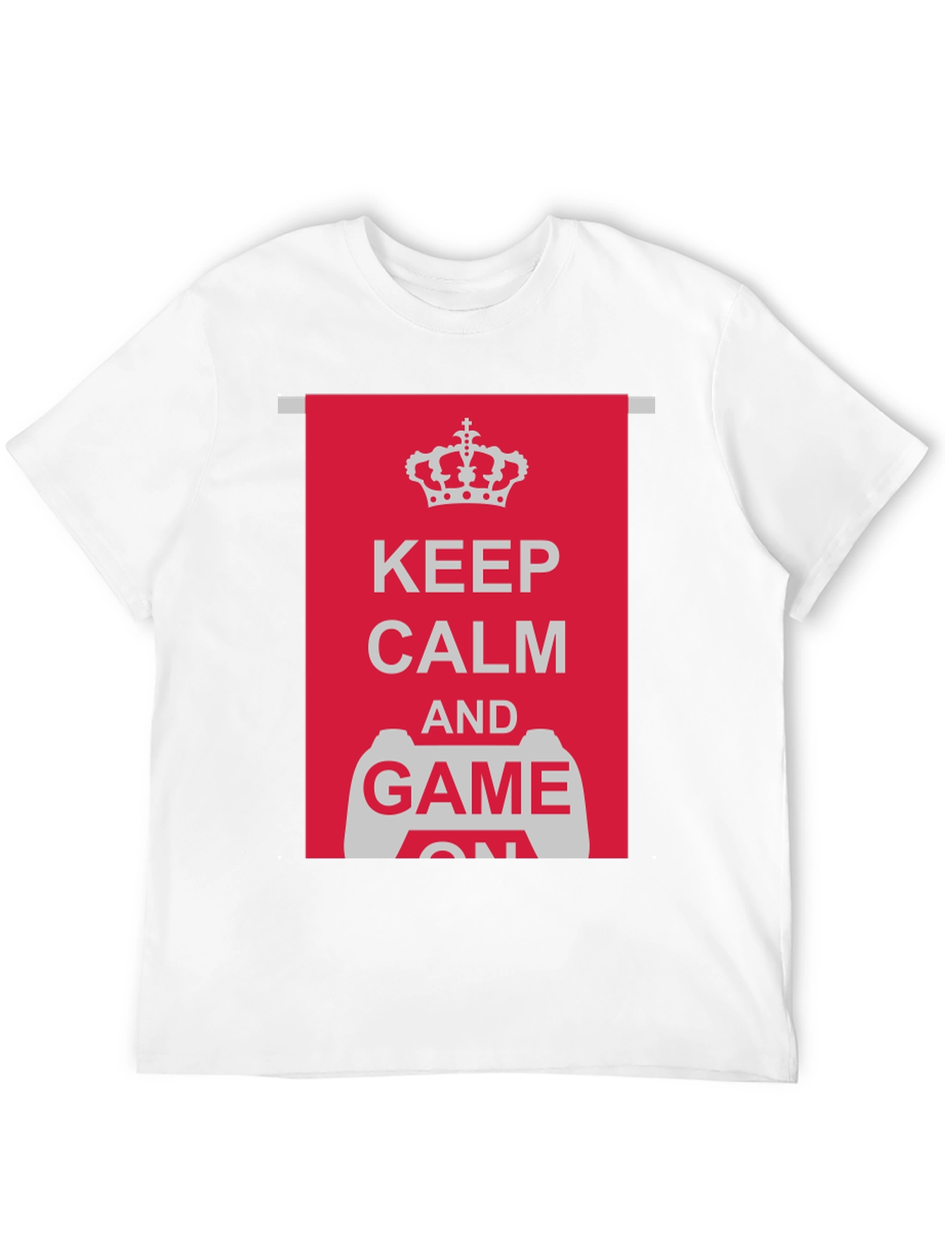 Keep Calm and Game On Black T-Shirt