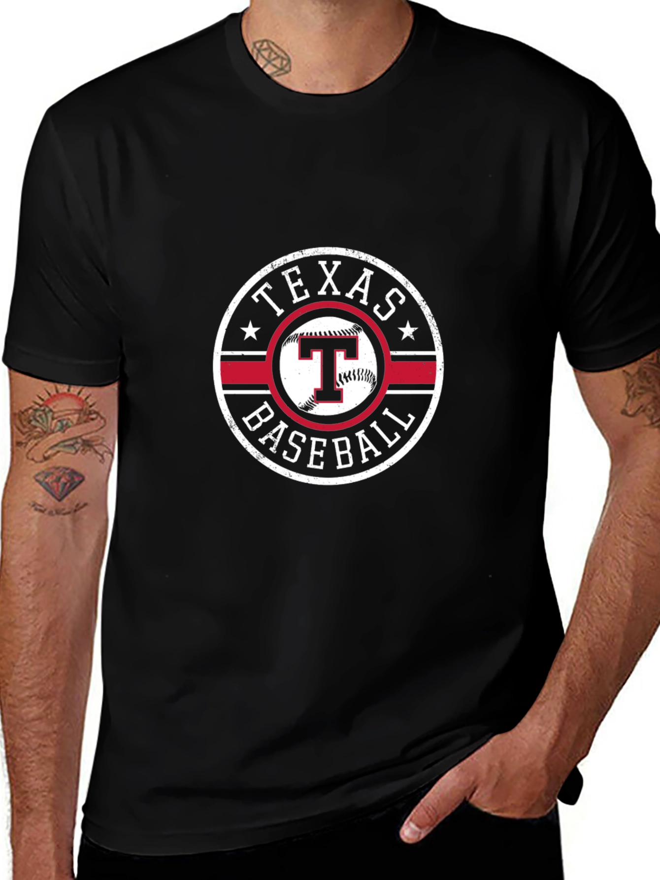 Texas Baseball Graphic T-Shirt
