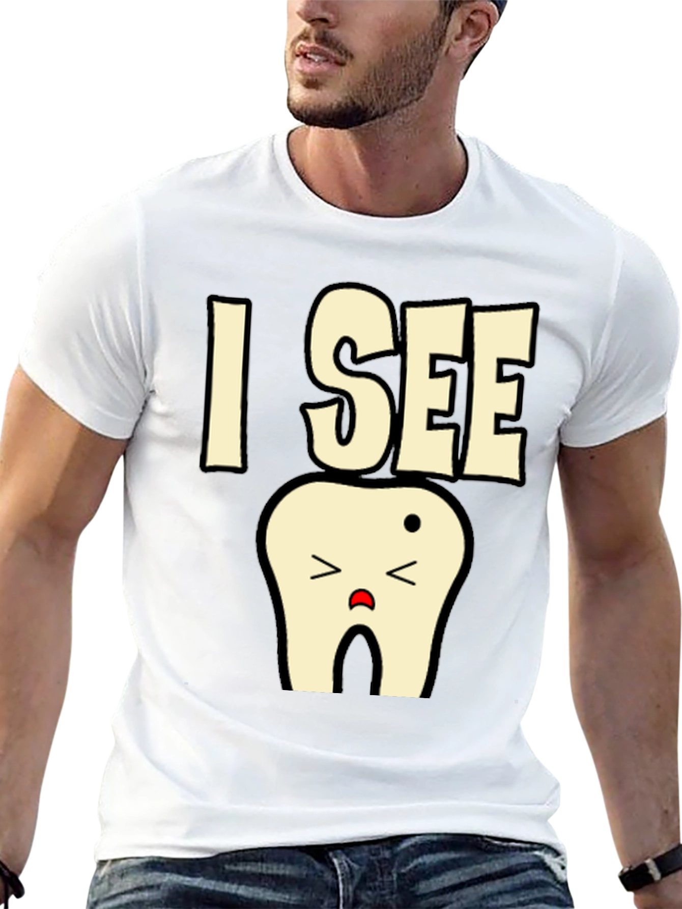 I See A Sad Tooth T-Shirt Funny Dentist Tee