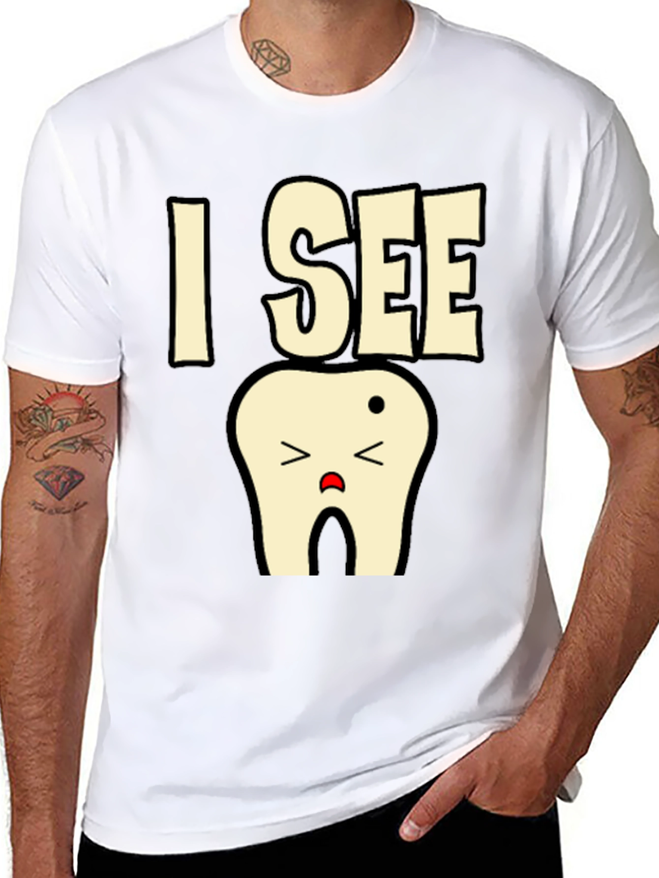 I See A Sad Tooth T-Shirt Funny Dentist Tee