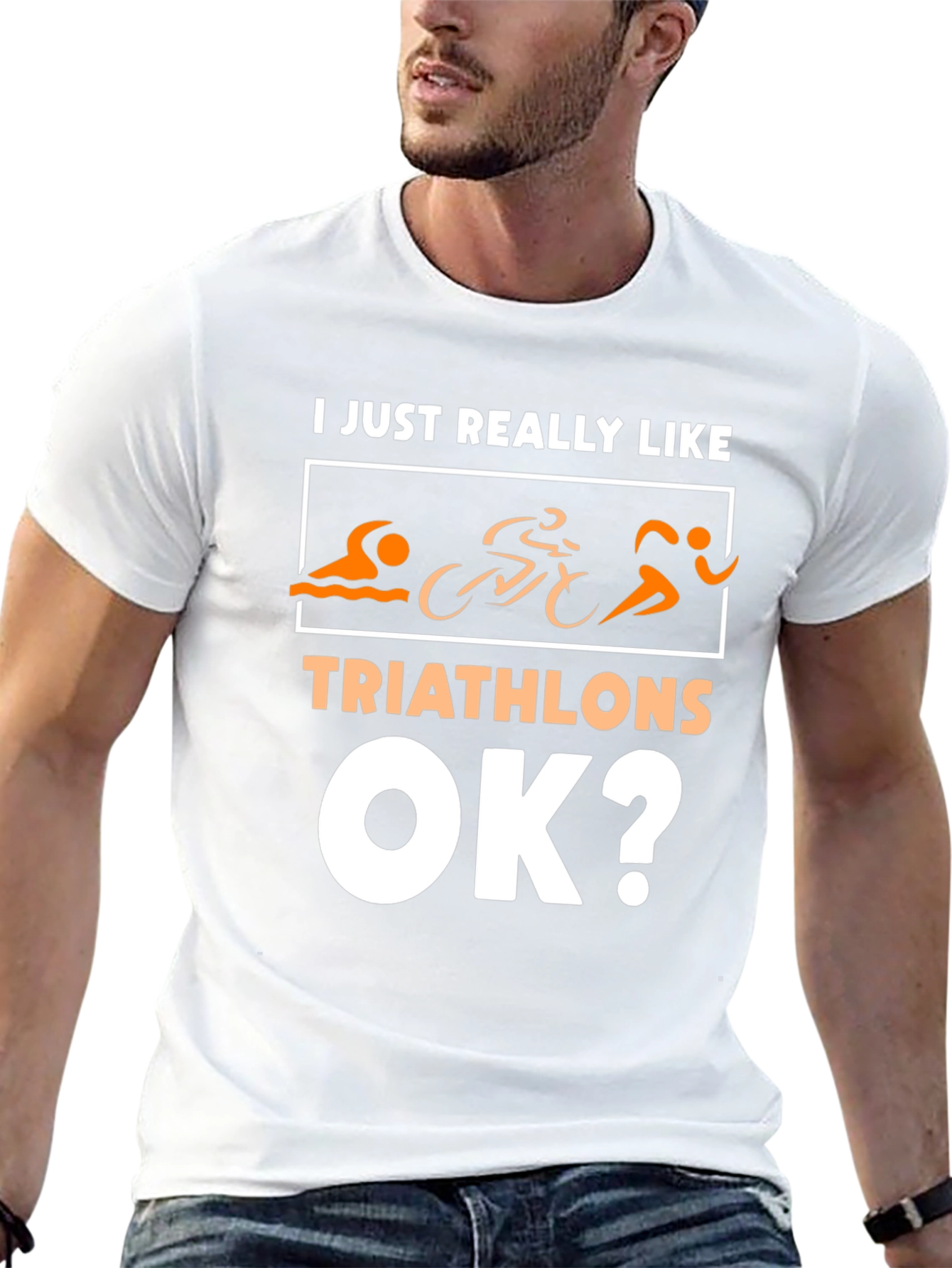 Triathlon Lovers Black T-Shirt