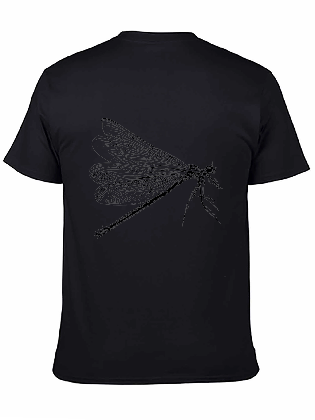 Dragonfly Graphic Black T-Shirt