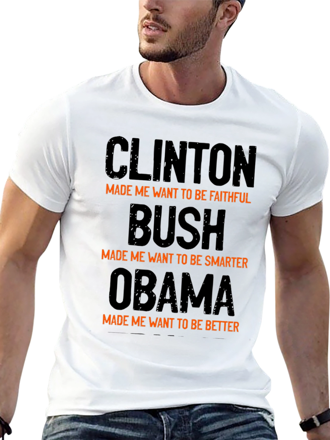 Political Humor T-Shirt: Clinton Bush Obama