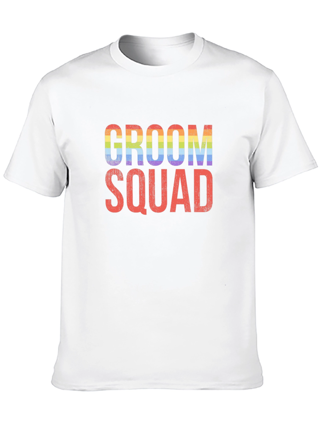 Groom Squad Rainbow Pride T-Shirt