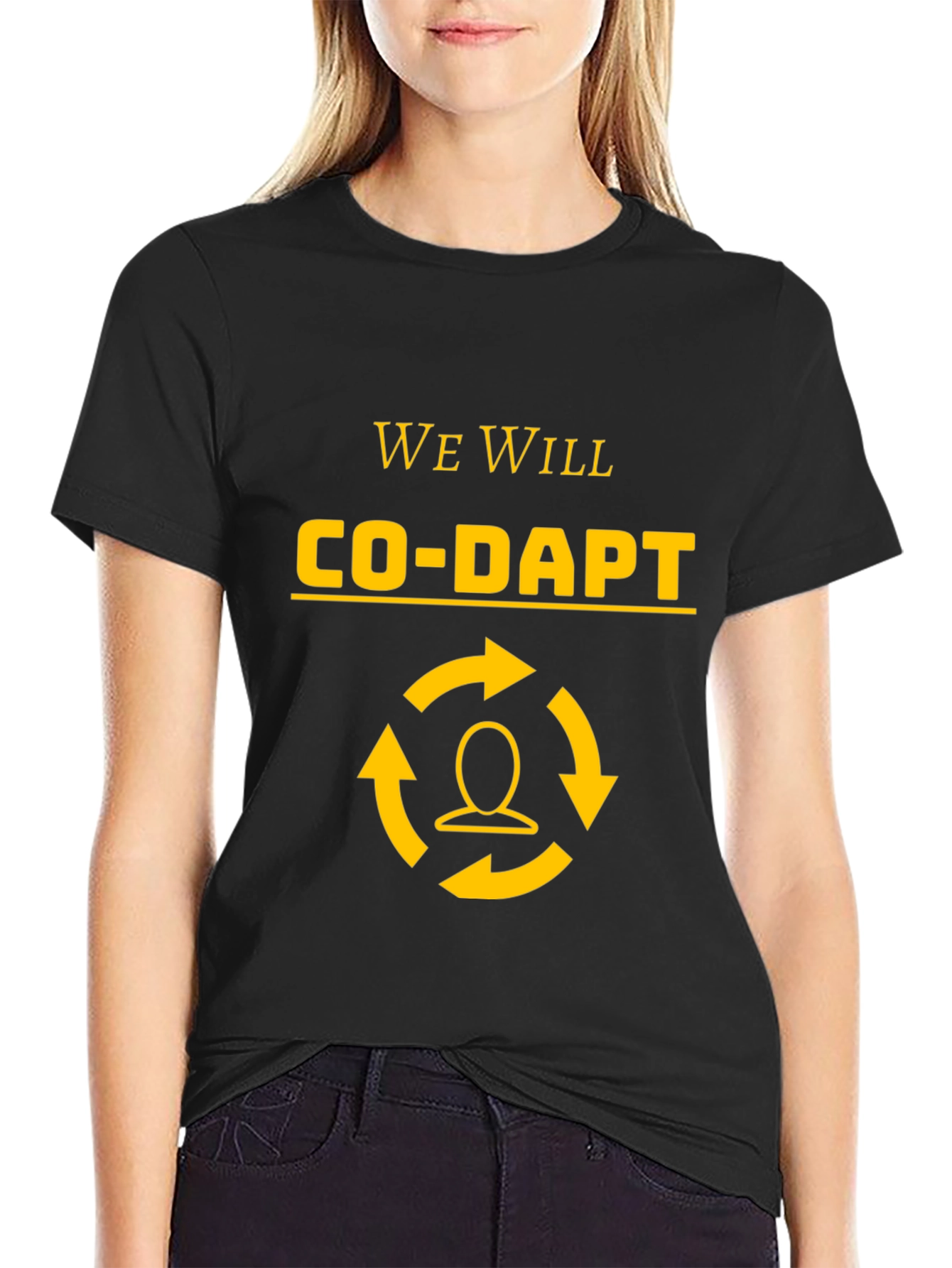 Co-Adapt Black Graphic T-Shirt