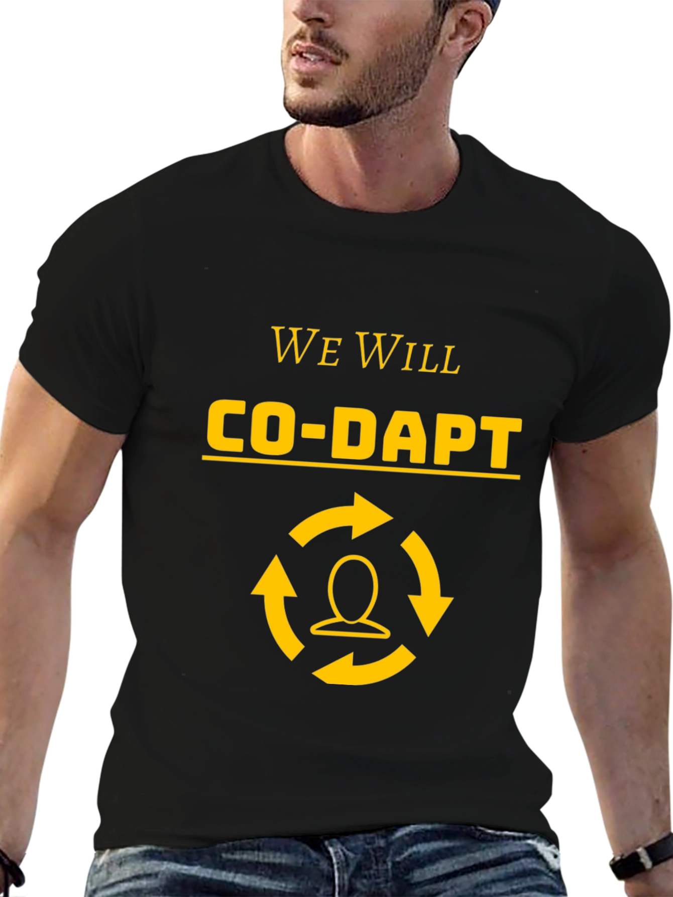 Co-Adapt Black Graphic T-Shirt