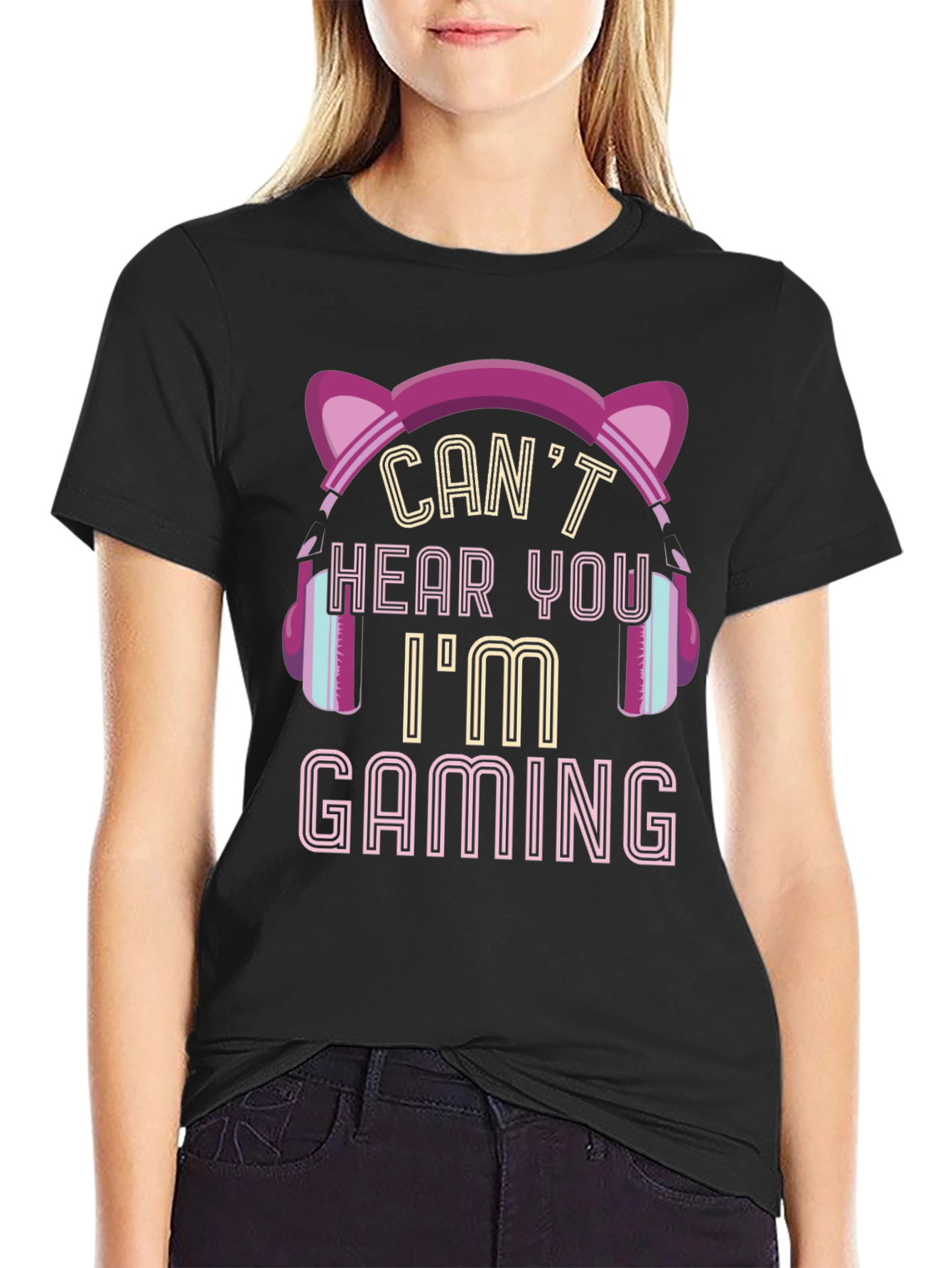 Gamer T-Shirt - Cant Hear You Im Gaming