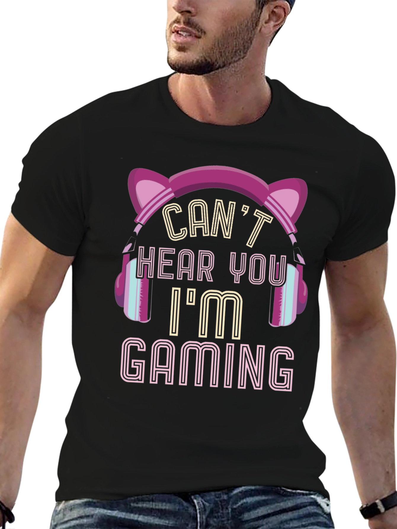 Gamer T-Shirt - Cant Hear You Im Gaming