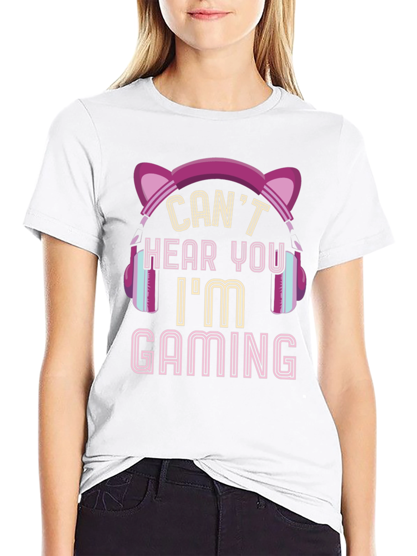 Gamer T-Shirt - Cant Hear You Im Gaming