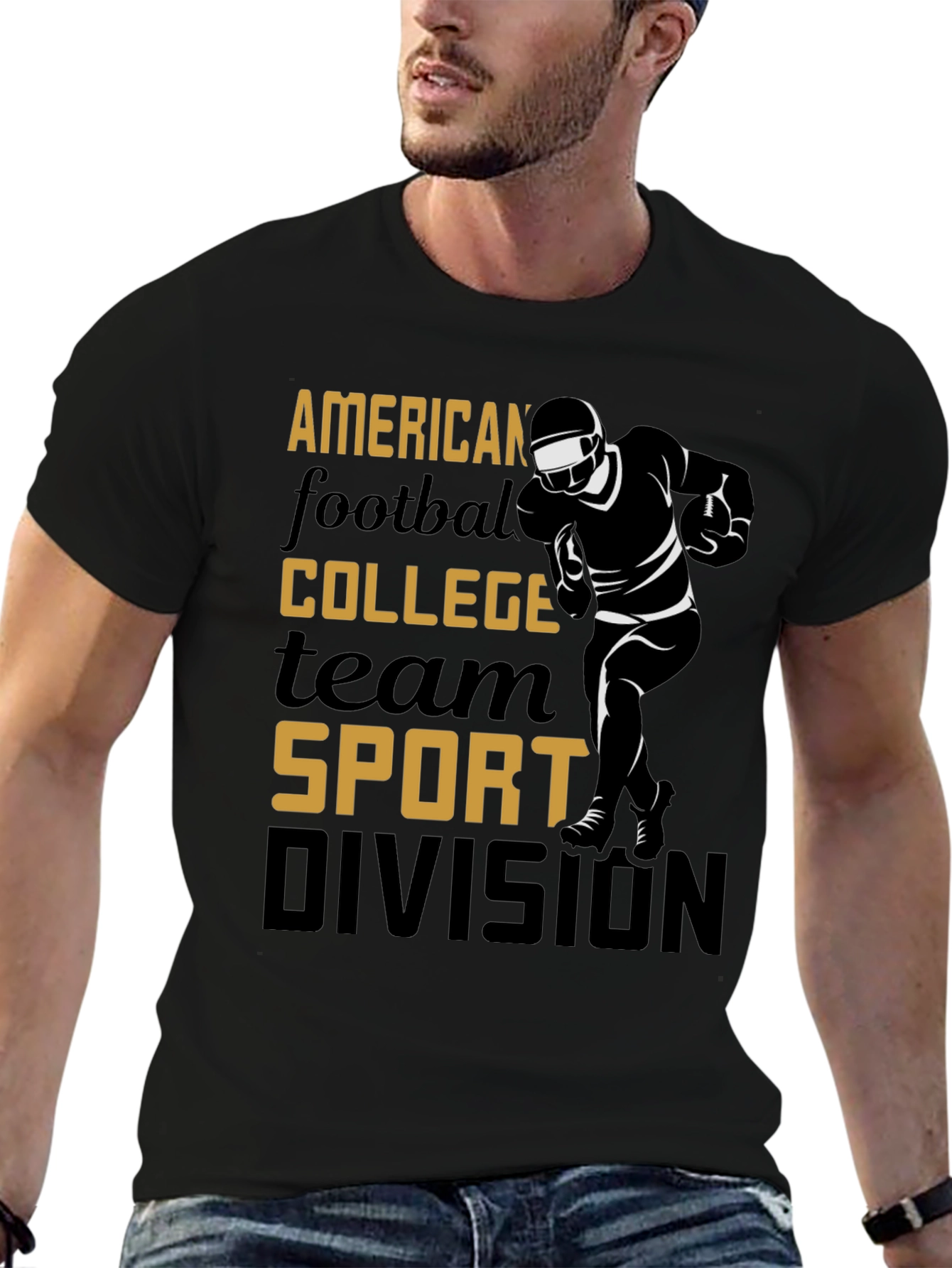 American Football College Sport Division T-Shirt