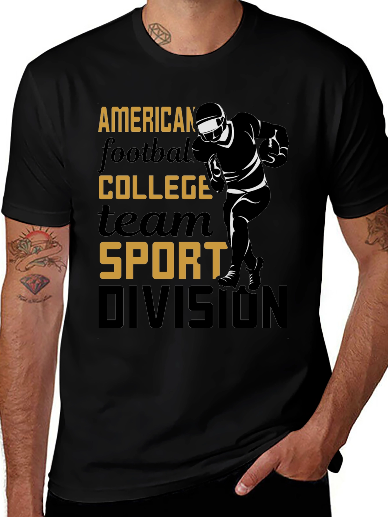 American Football College Sport Division T-Shirt