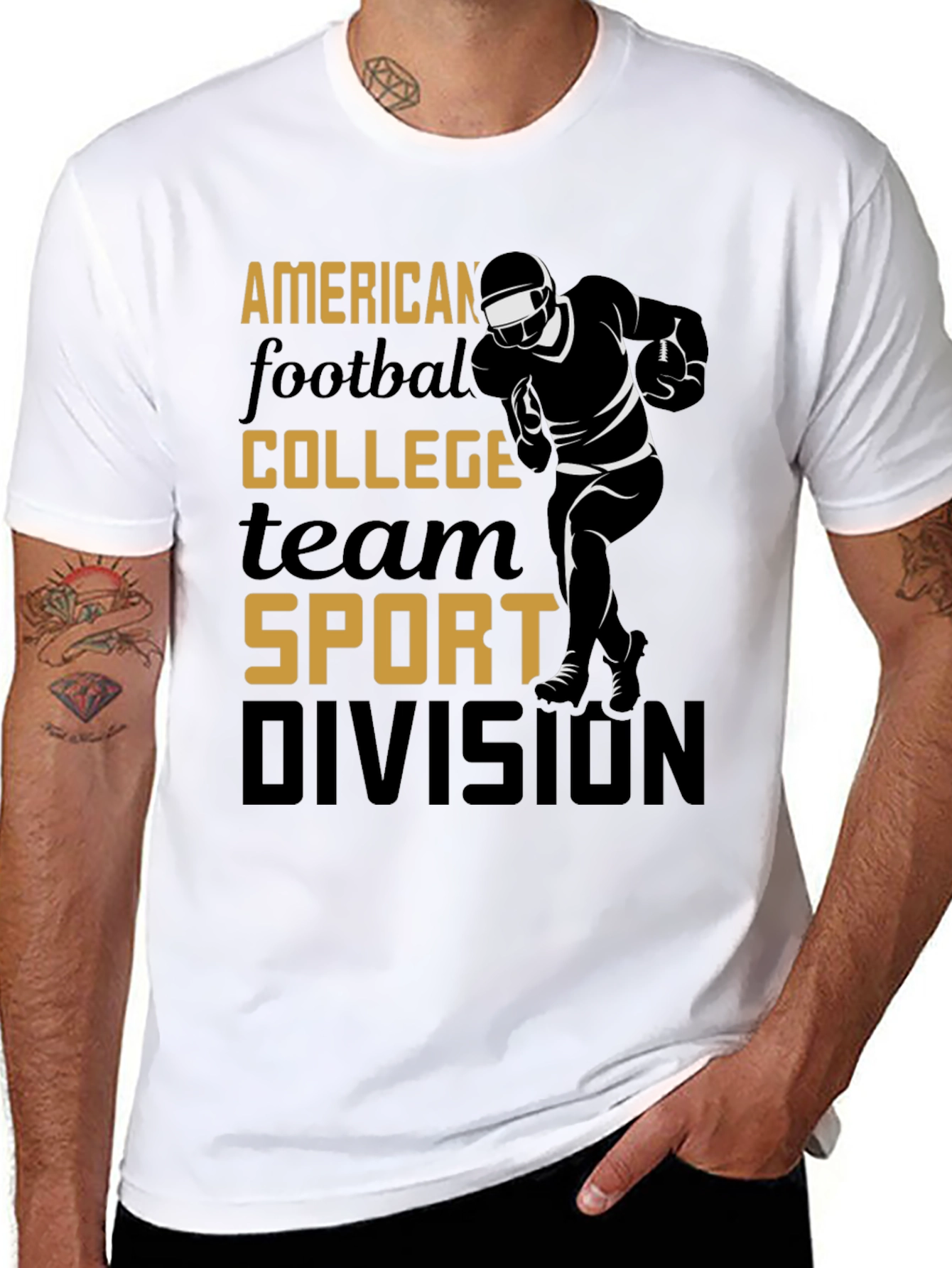 American Football College Sport Division T-Shirt