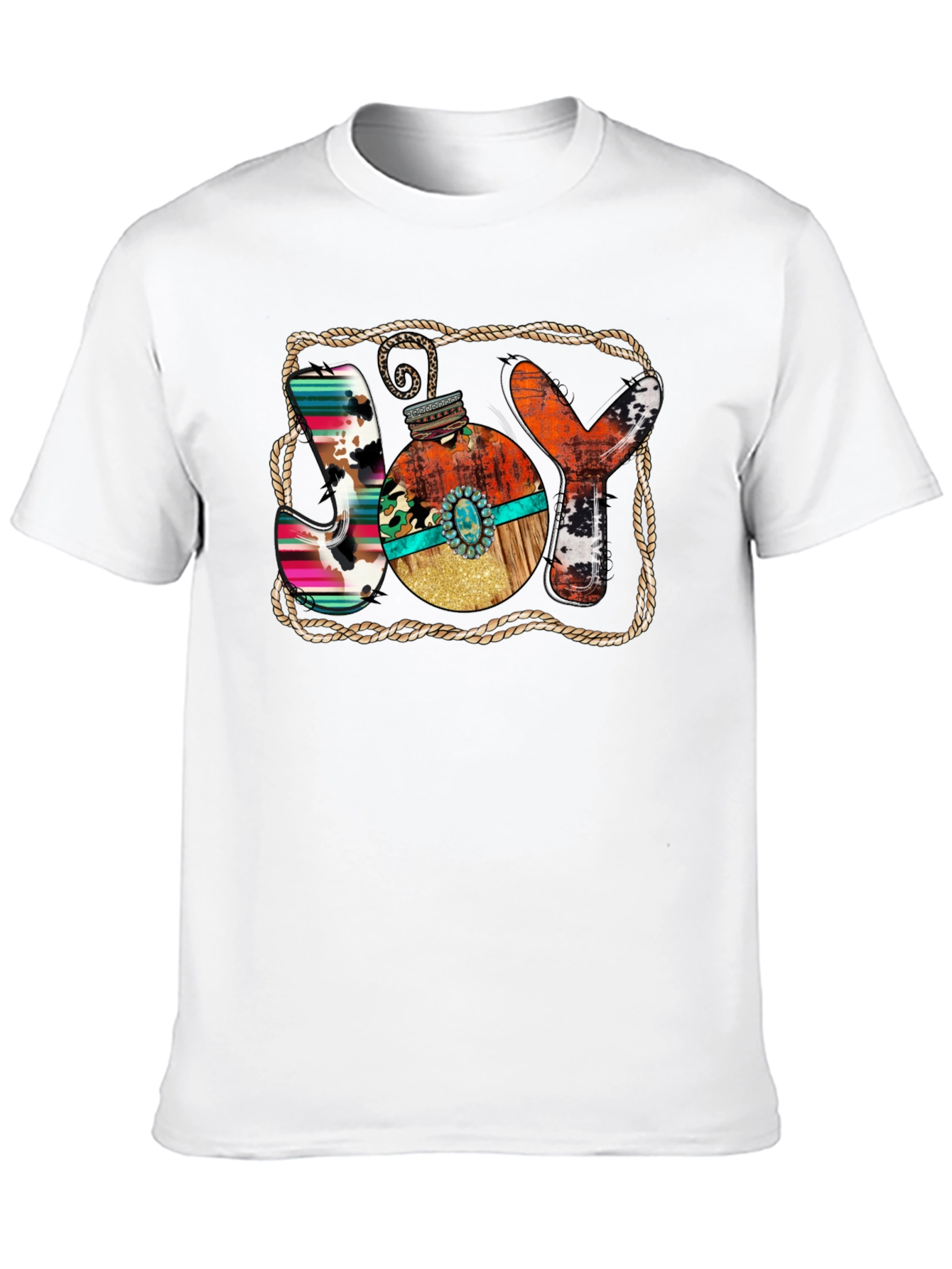 Rustic JOY Christmas Graphic Tee
