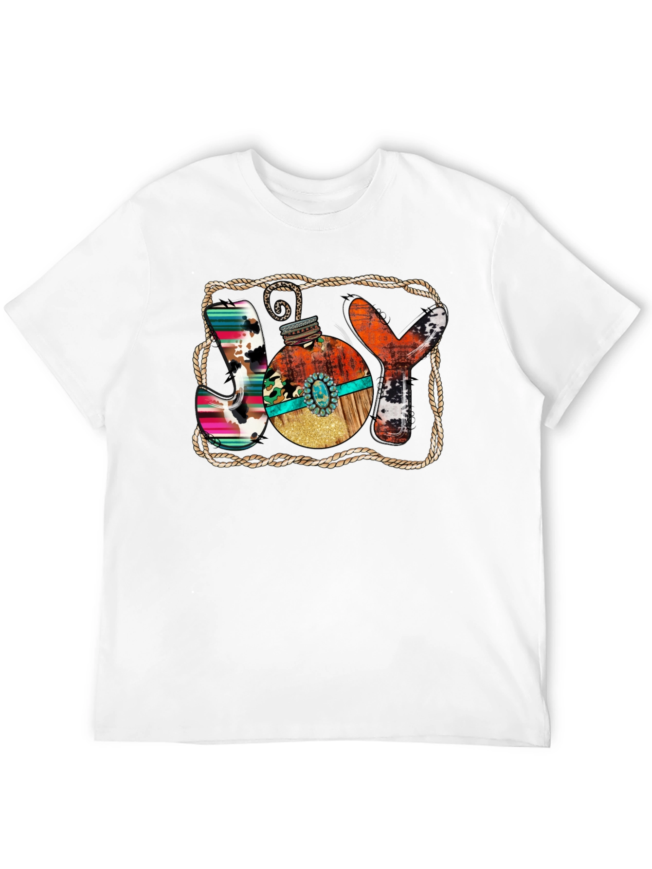 Rustic JOY Christmas Graphic Tee