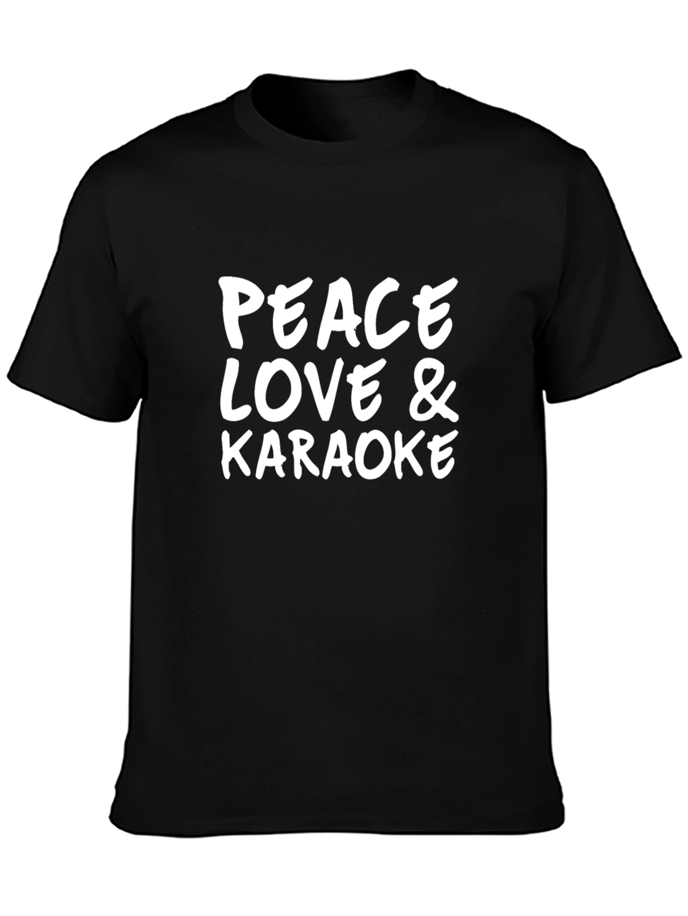 Peace Love & Karaoke Graphic Tee - Soft Cotton