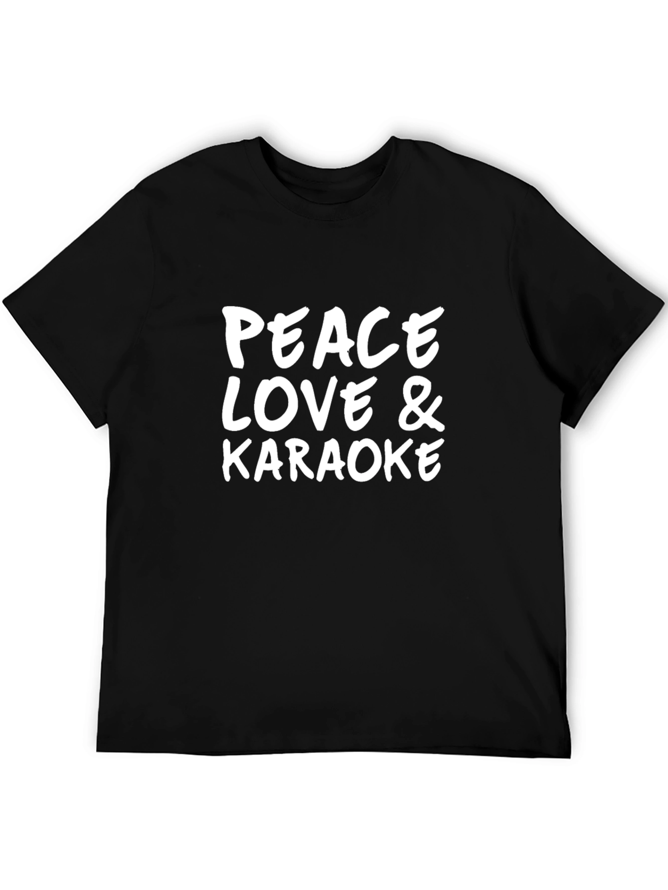 Peace Love & Karaoke Graphic Tee - Soft Cotton