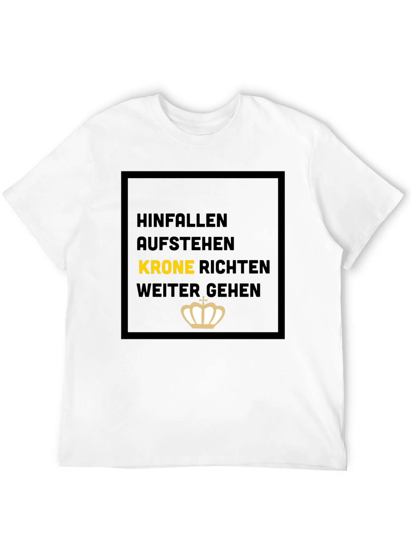 Hinfallen Aufstehen Black T-Shirt