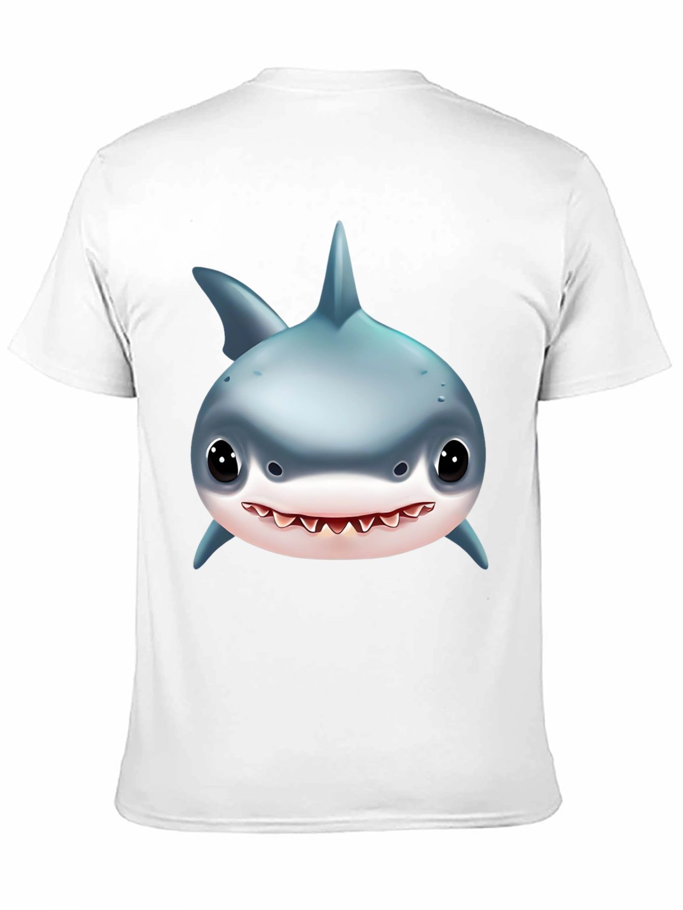 Shark Graphic Tee - Black Cotton T-Shirt