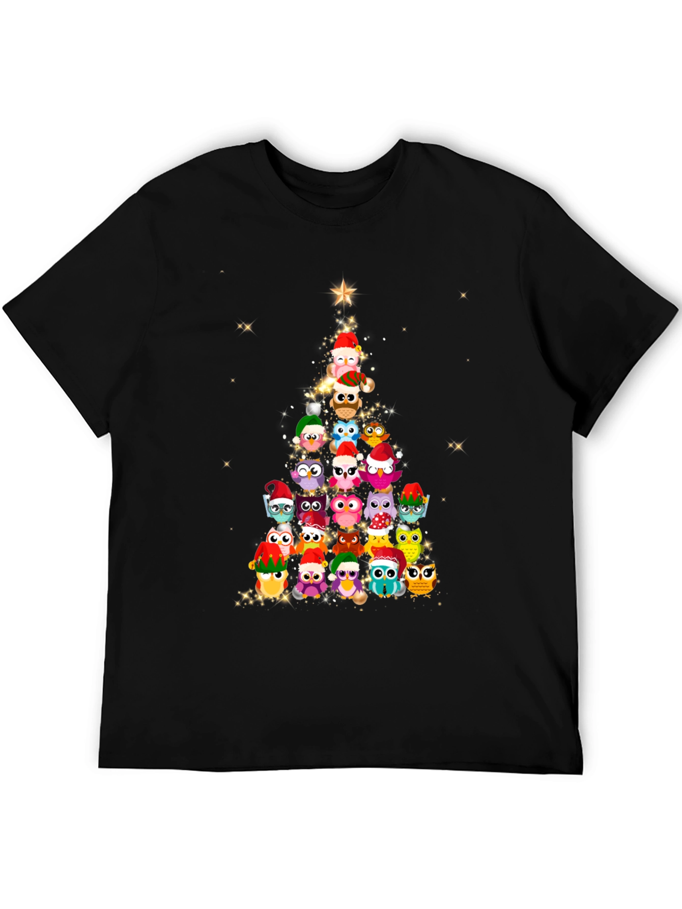 Owl Christmas Tree T-Shirt
