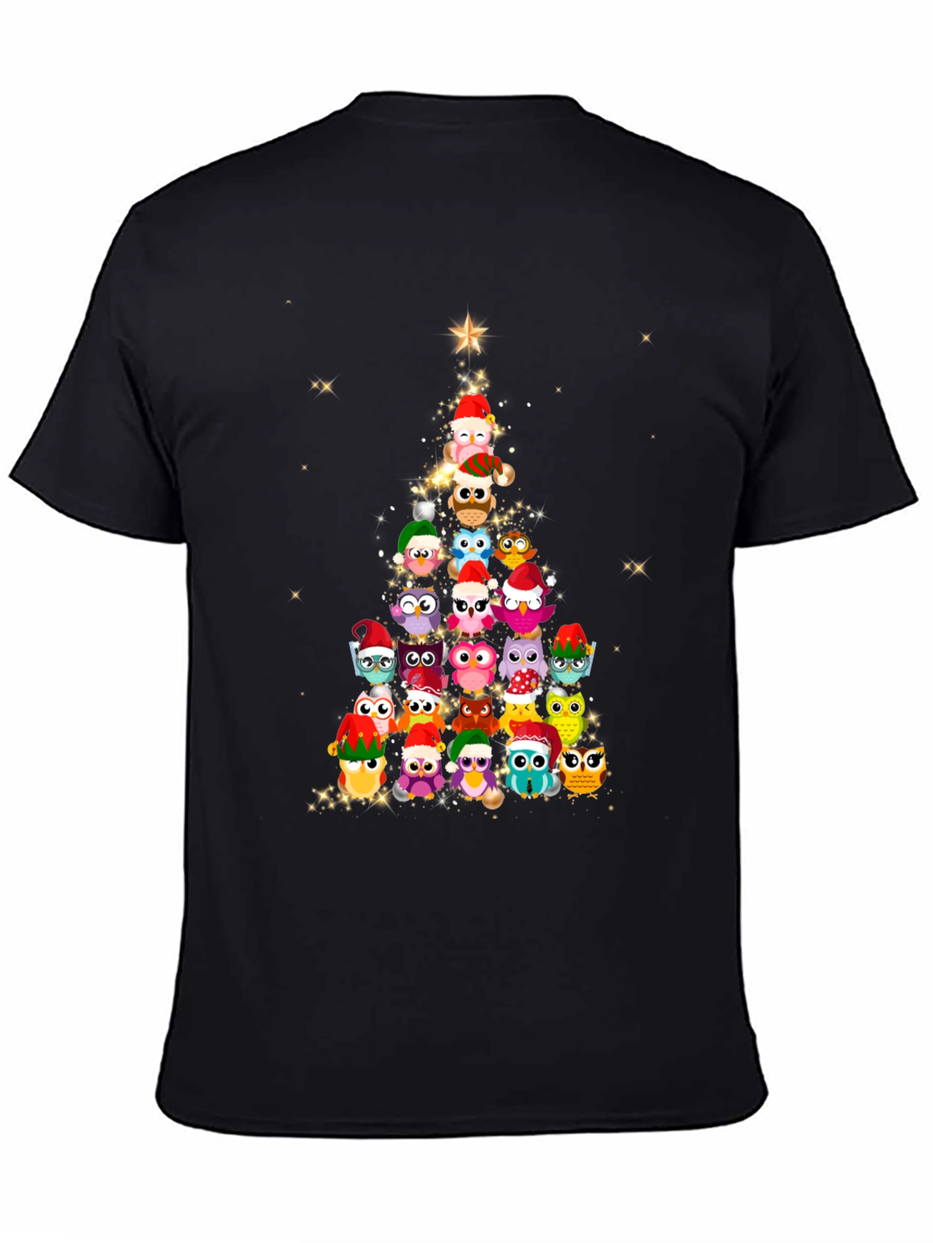 Owl Christmas Tree T-Shirt