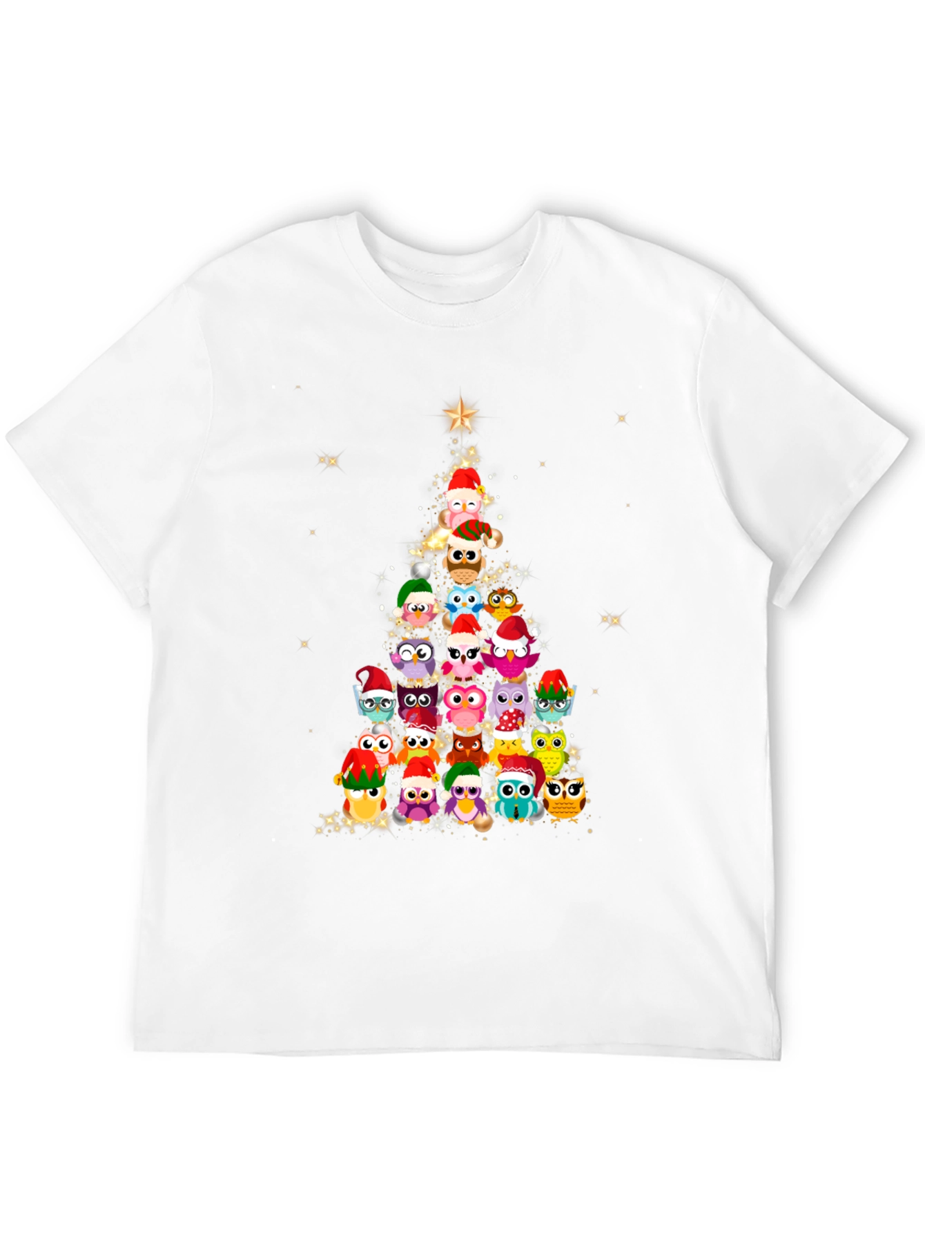 Owl Christmas Tree T-Shirt