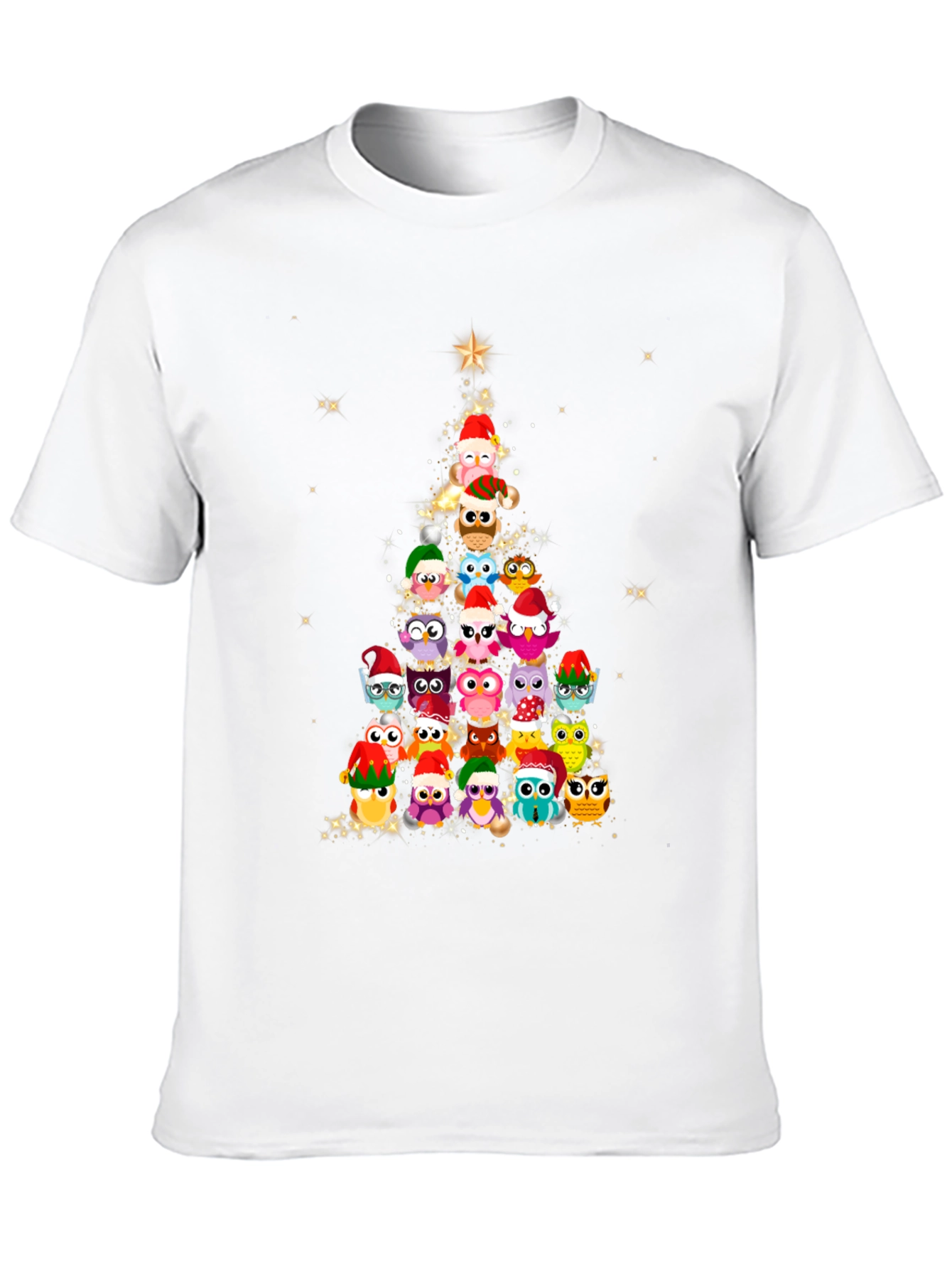 Owl Christmas Tree T-Shirt