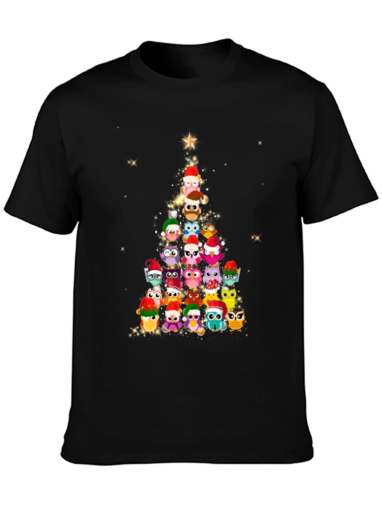 Owl Christmas Tree T-Shirt
