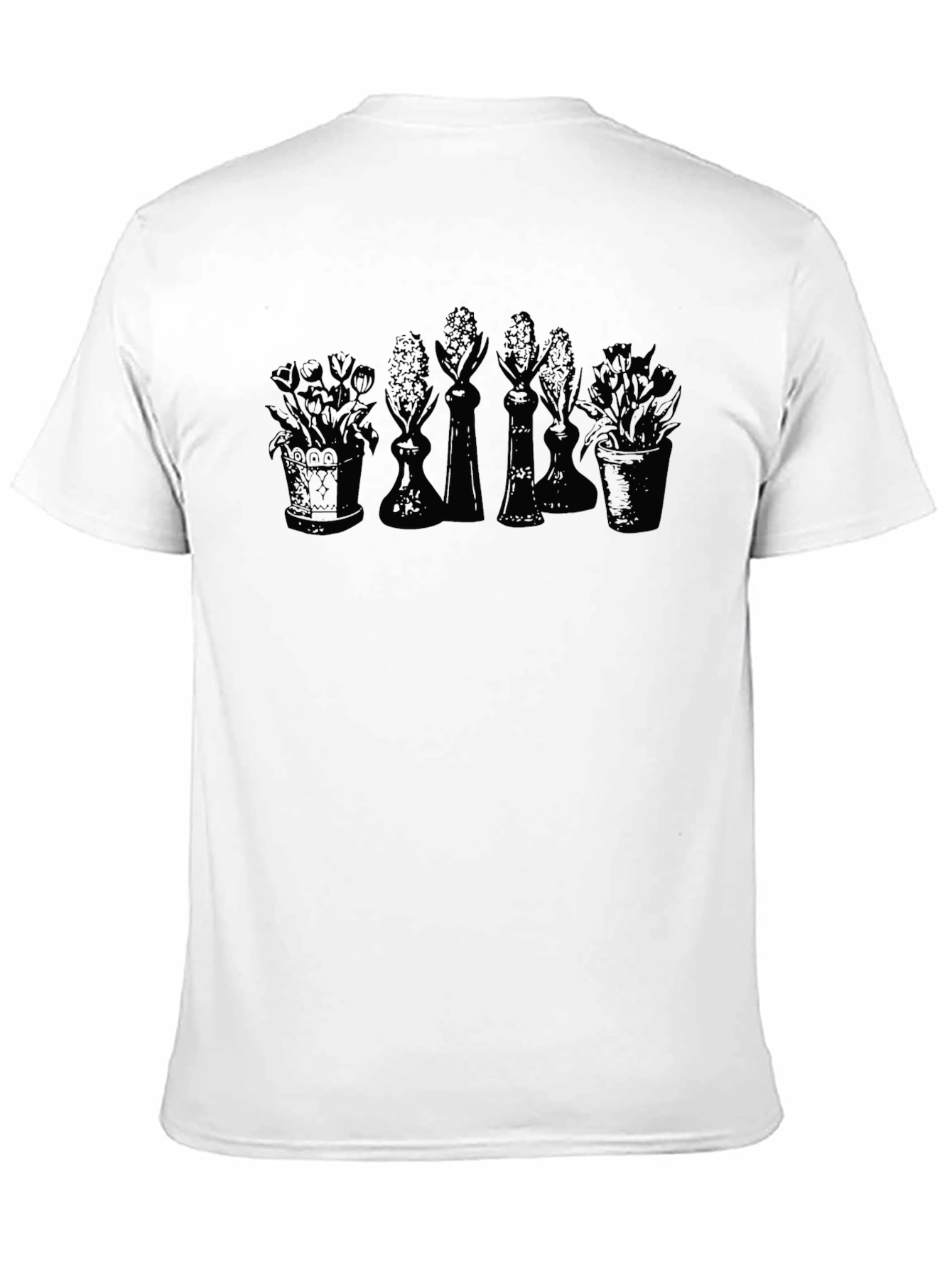 Black Floral Patterned T-Shirt