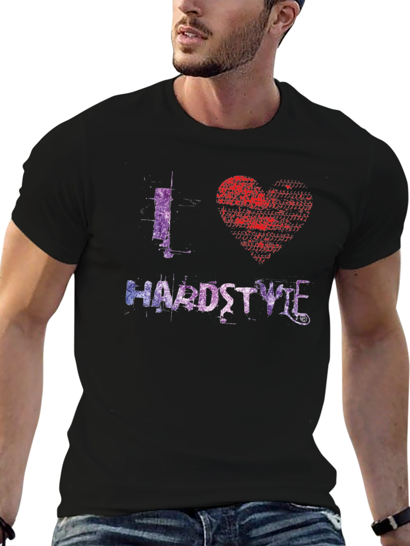 I Heart Hardstyle Black Graphic Tee