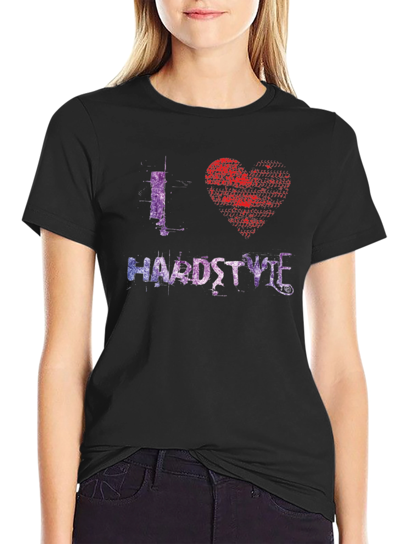 I Heart Hardstyle Black Graphic Tee