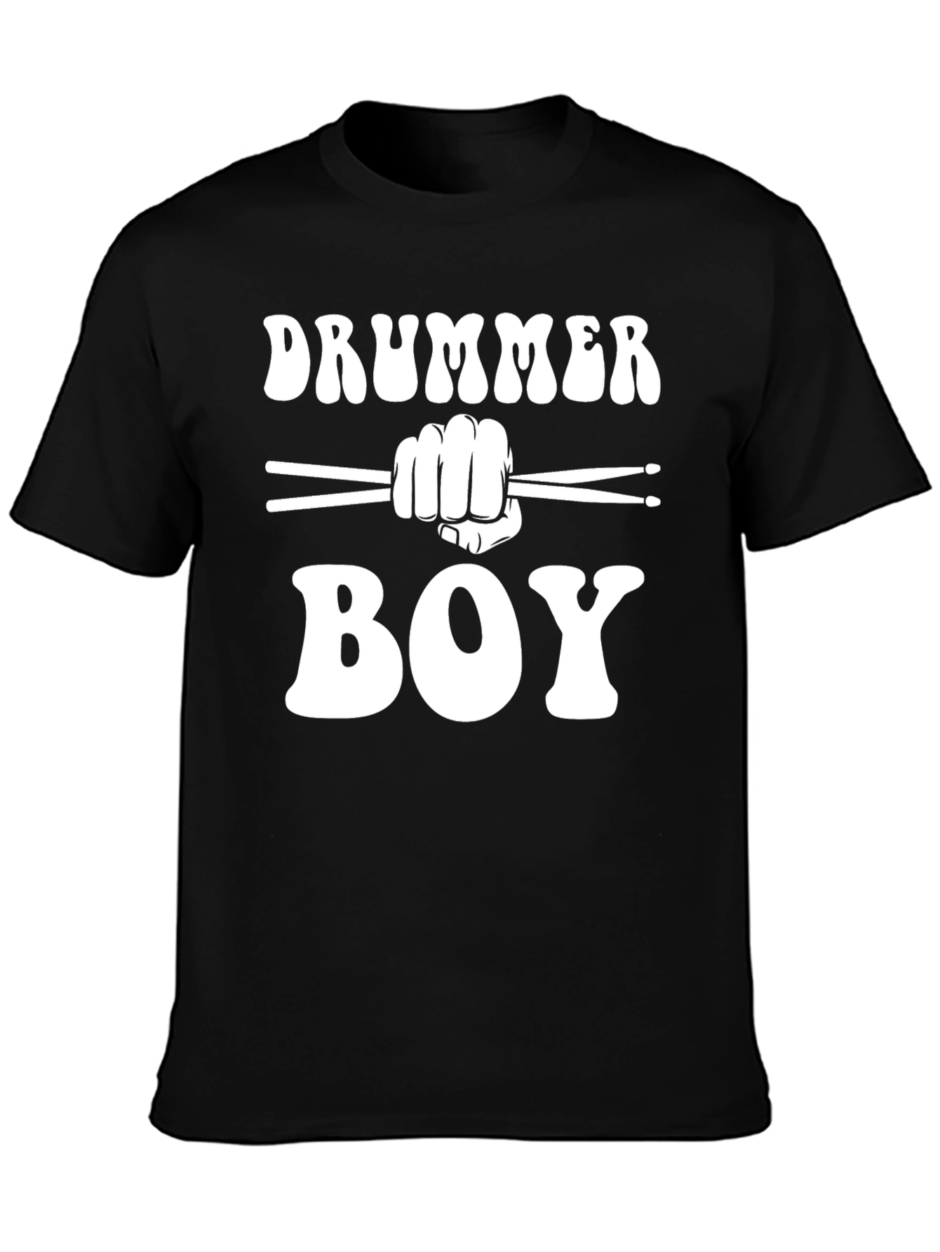 Drummer Boy T-Shirt - Black Cotton Tee