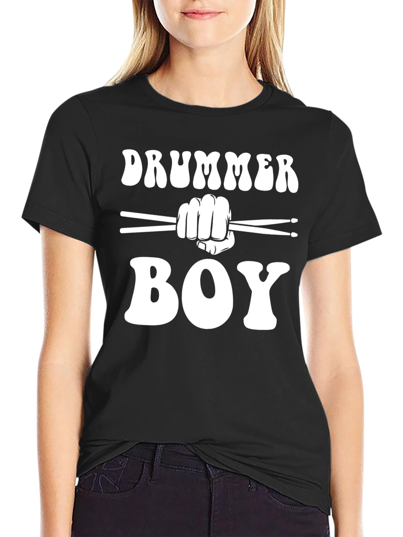 Drummer Boy T-Shirt - Black Cotton Tee